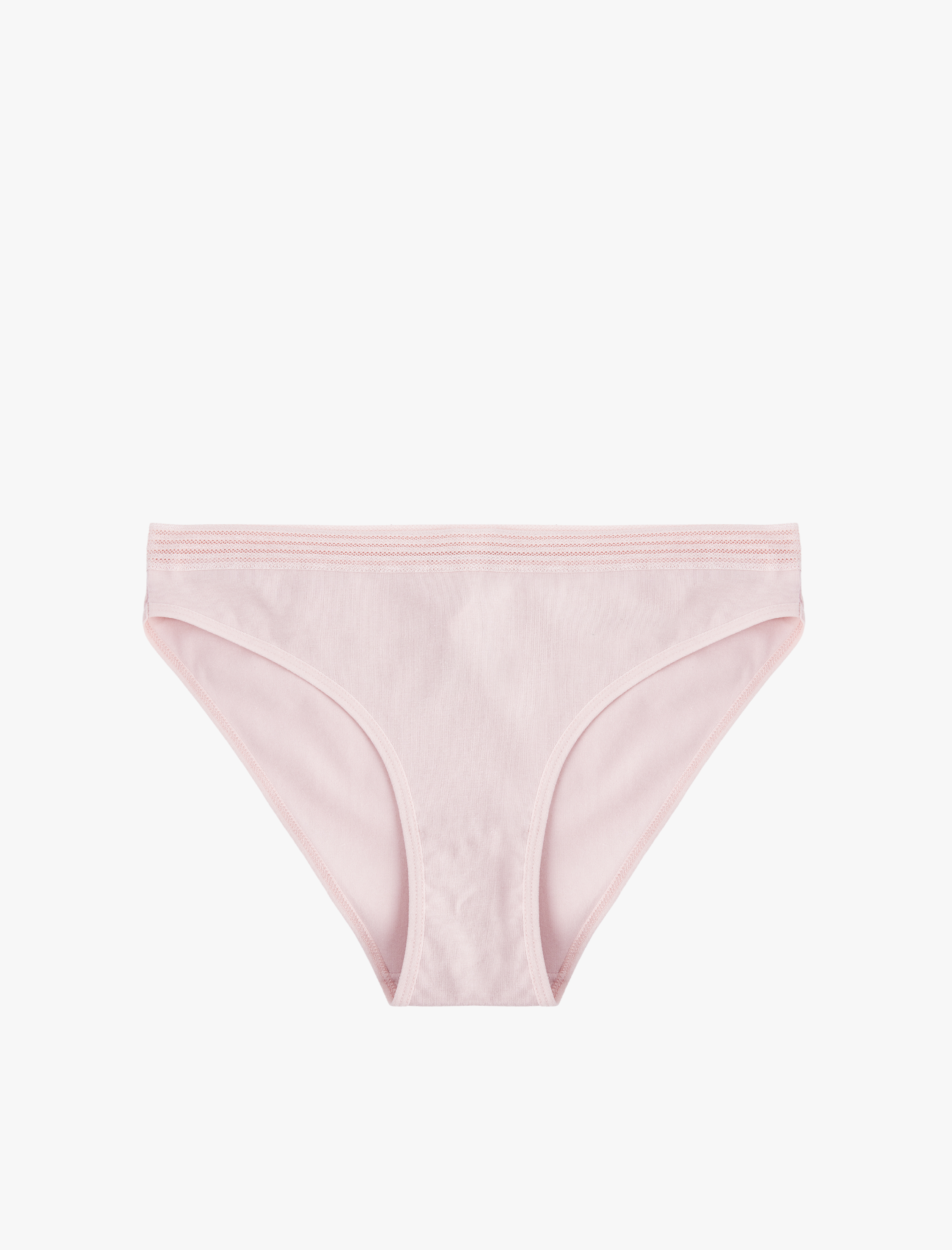   Lastik Detaylı Rahat Kalıp Pamuklu Brief Külot