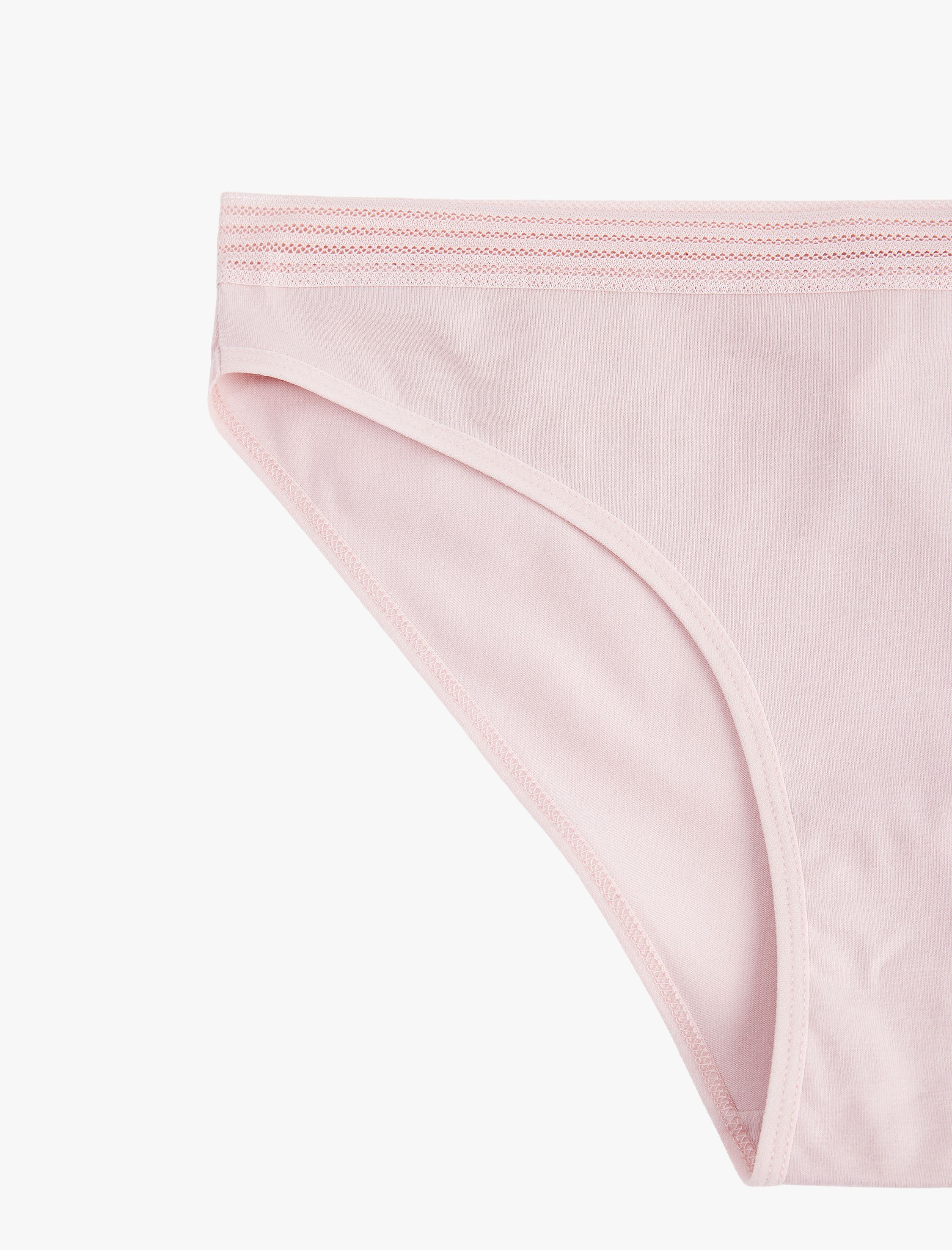   Lastik Detaylı Rahat Kalıp Pamuklu Brief Külot