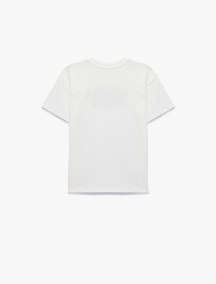 Erkek Çocuk Bisiklet Yaka Kısa Kollu Pamuklu Baskılı Tişört