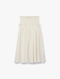 Viskon Bol Kalıp Fiyonk Detaylı Gipeli A Kesim Etek