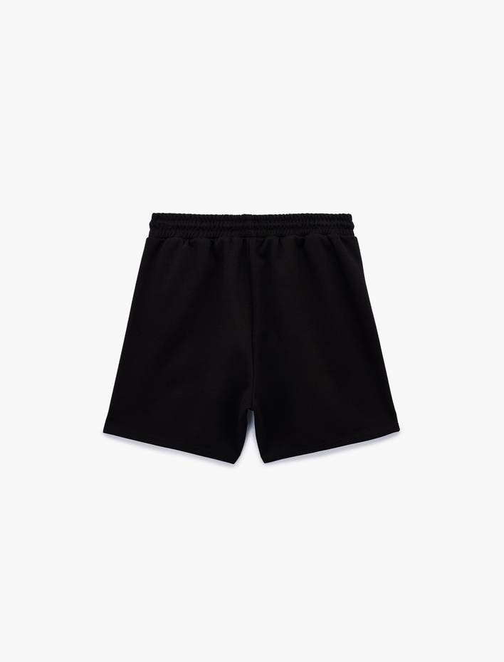  Rahat Kesim Cepli Beli Bağcıklı Spor Şort