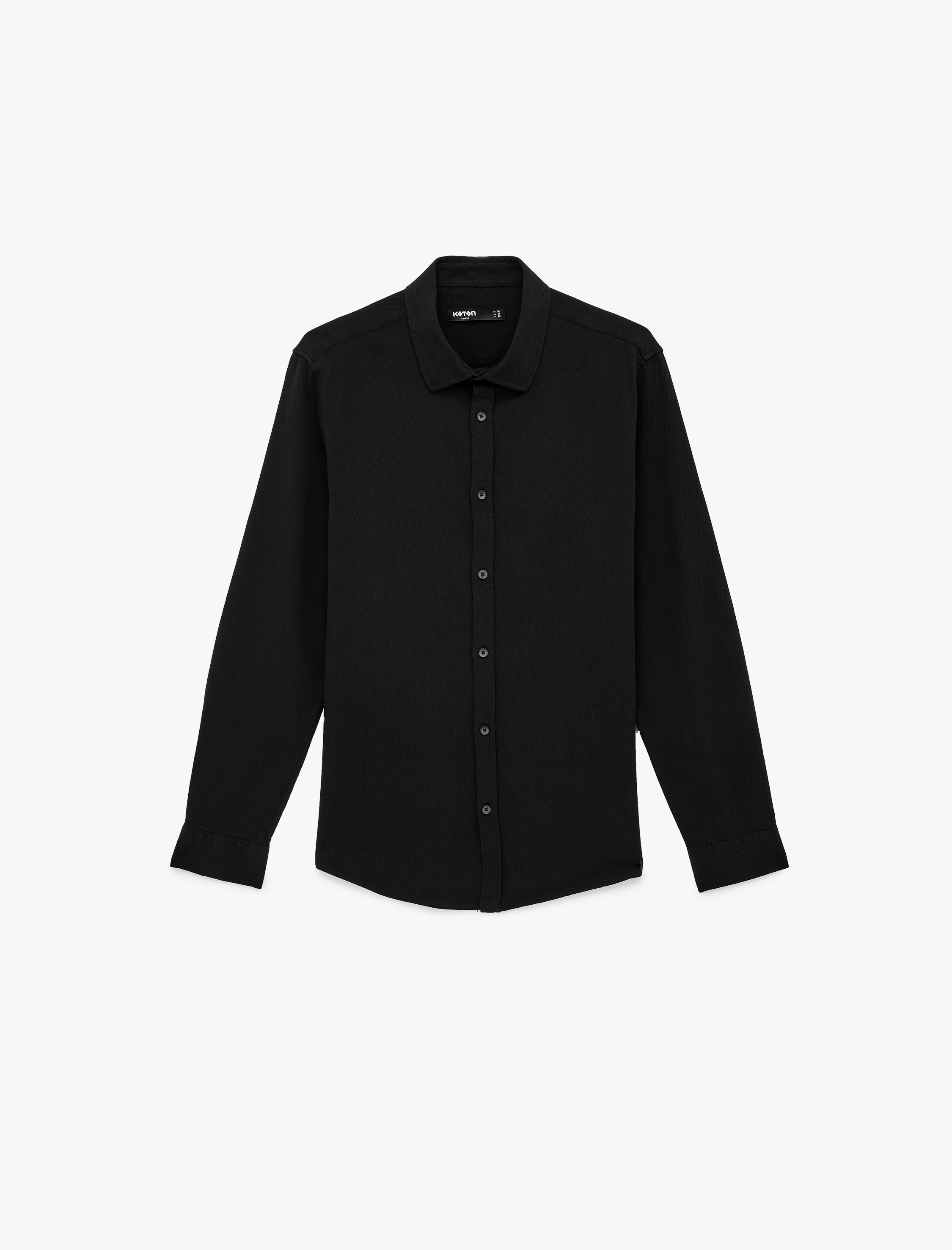   Pamuklu Uzun Kollu Klasik Yaka Slim Fit Gömlek