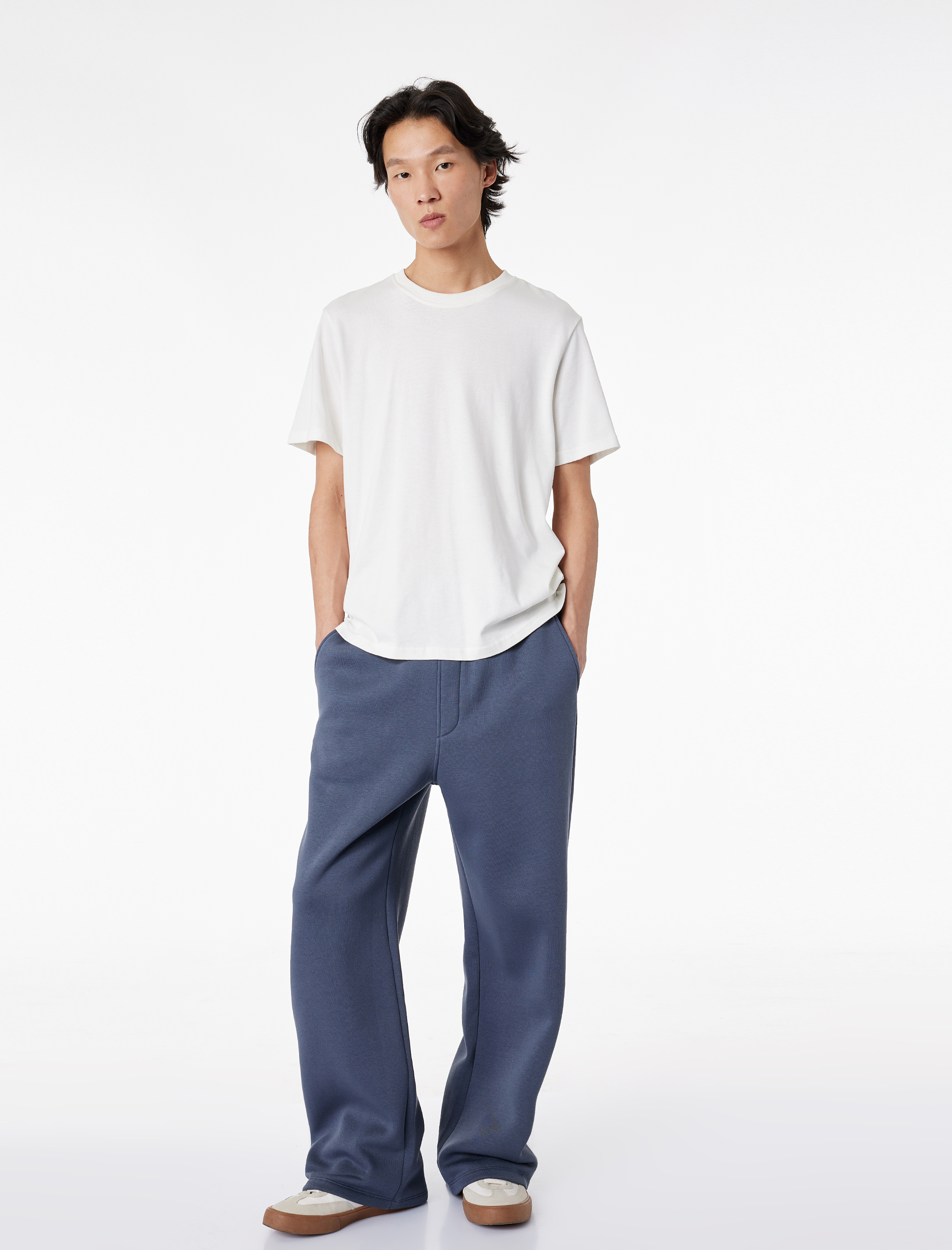   Şardonlu Cepli Rahat Kalıp Beli Bağcıklı Eşofman Altı