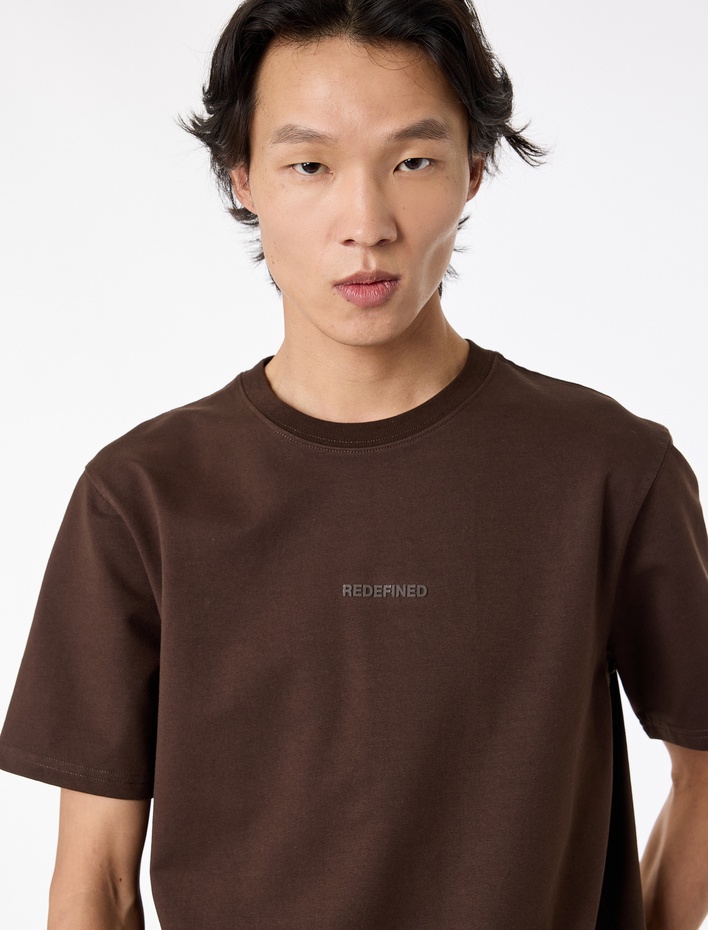  Regular Fit Bisiklet Yaka Pamuklu Kısa Kollu Baskılı Tişört