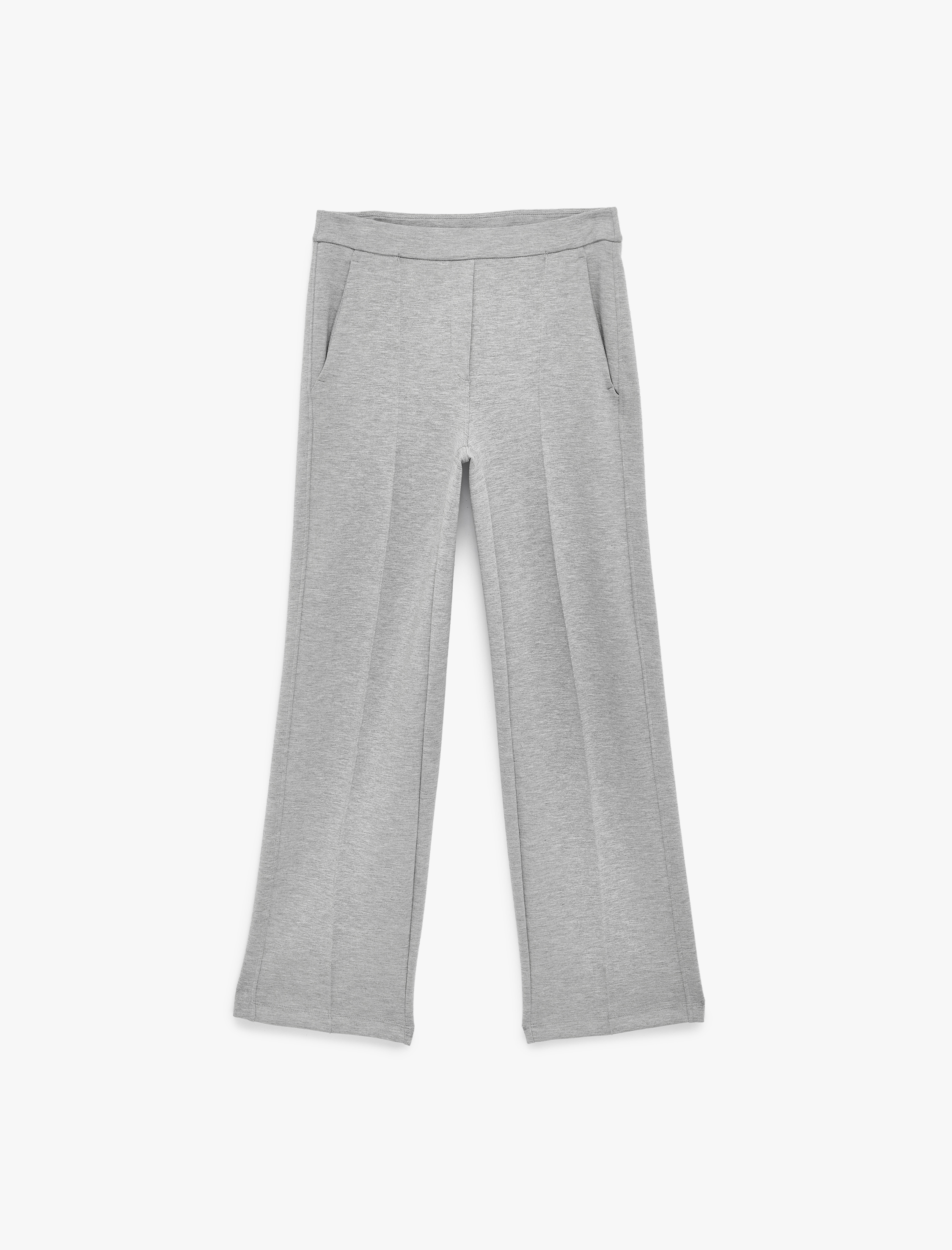   Modal Karışımlı Cepli Nervürlü Bol Paça Pantolon