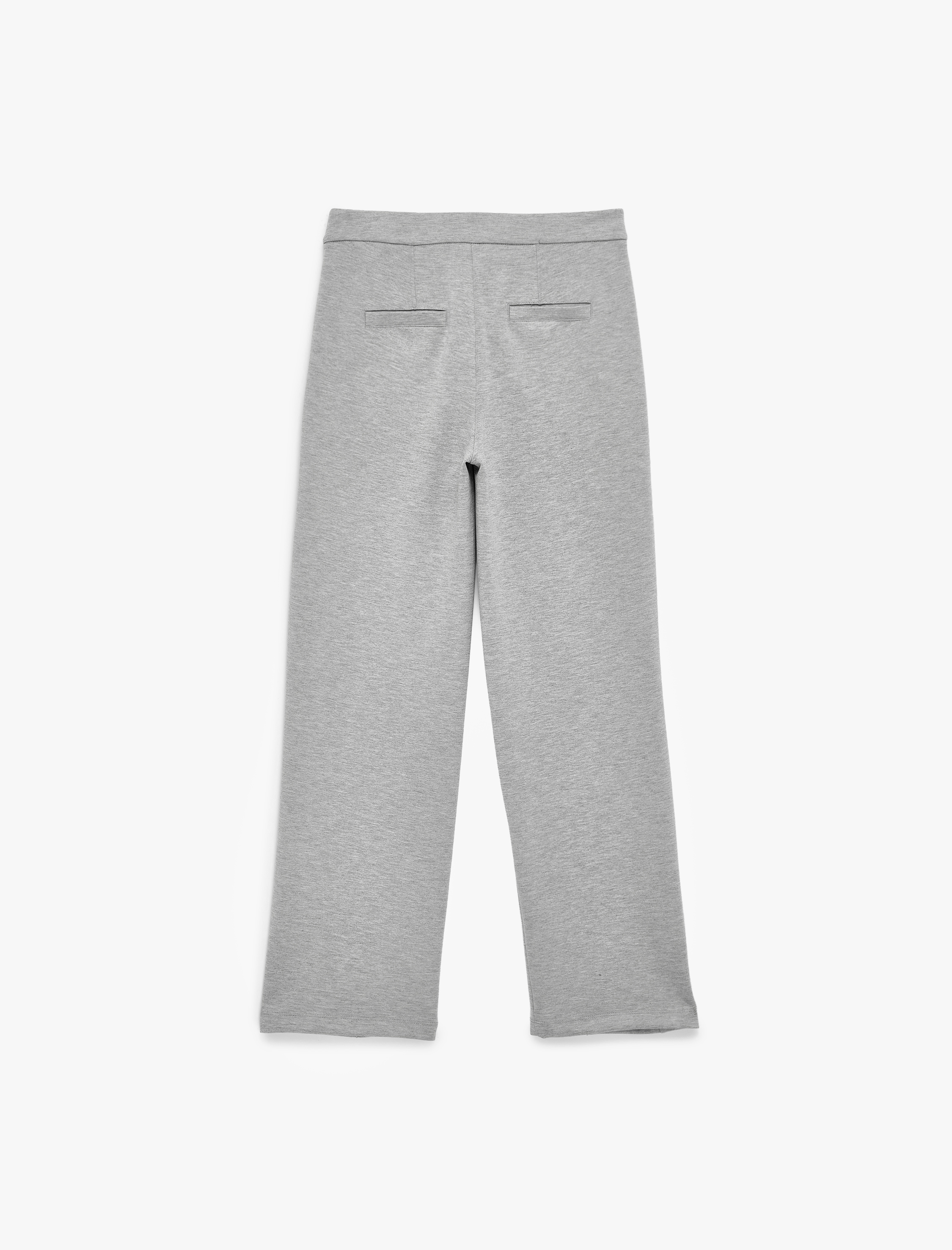   Modal Karışımlı Cepli Nervürlü Bol Paça Pantolon