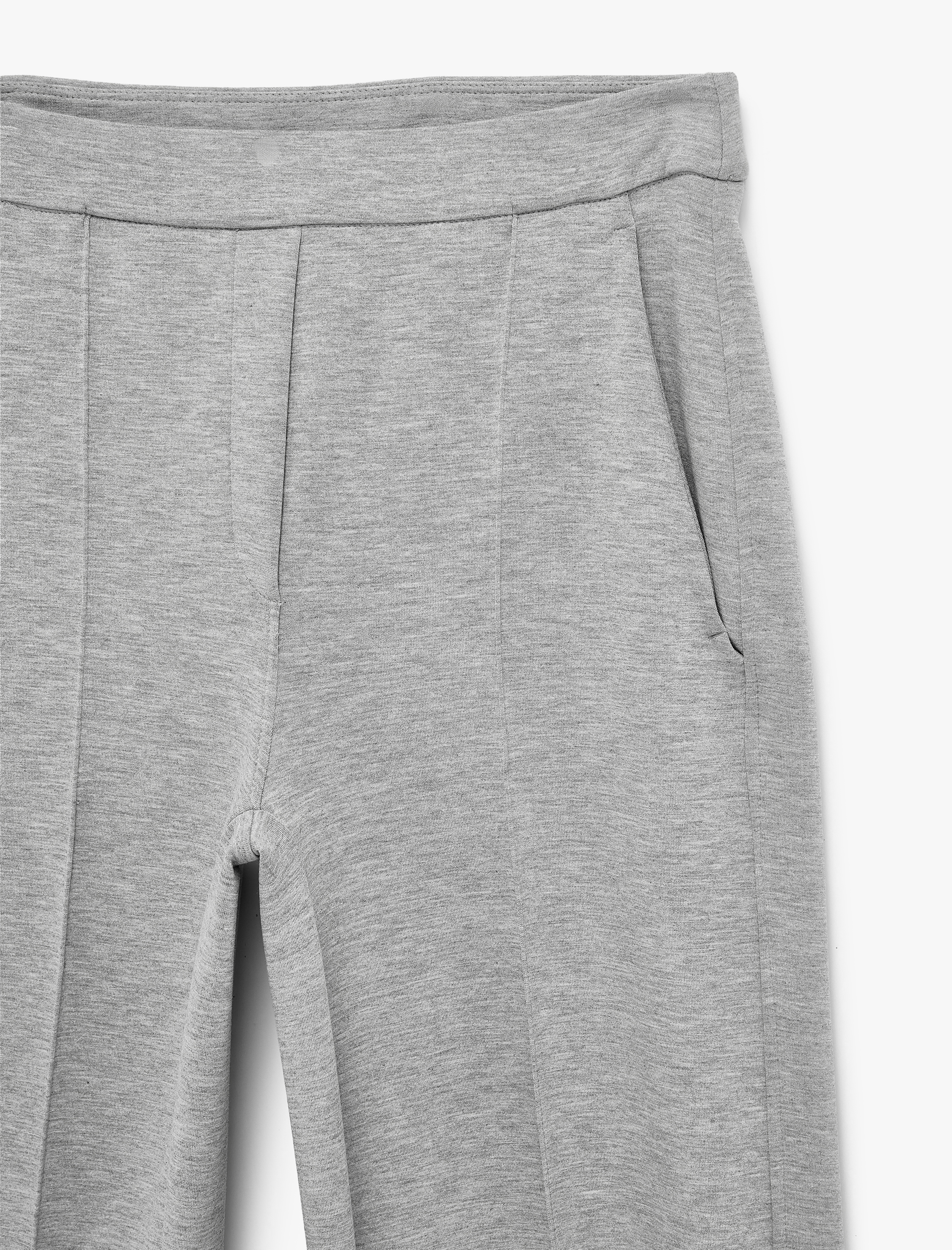   Modal Karışımlı Cepli Nervürlü Bol Paça Pantolon