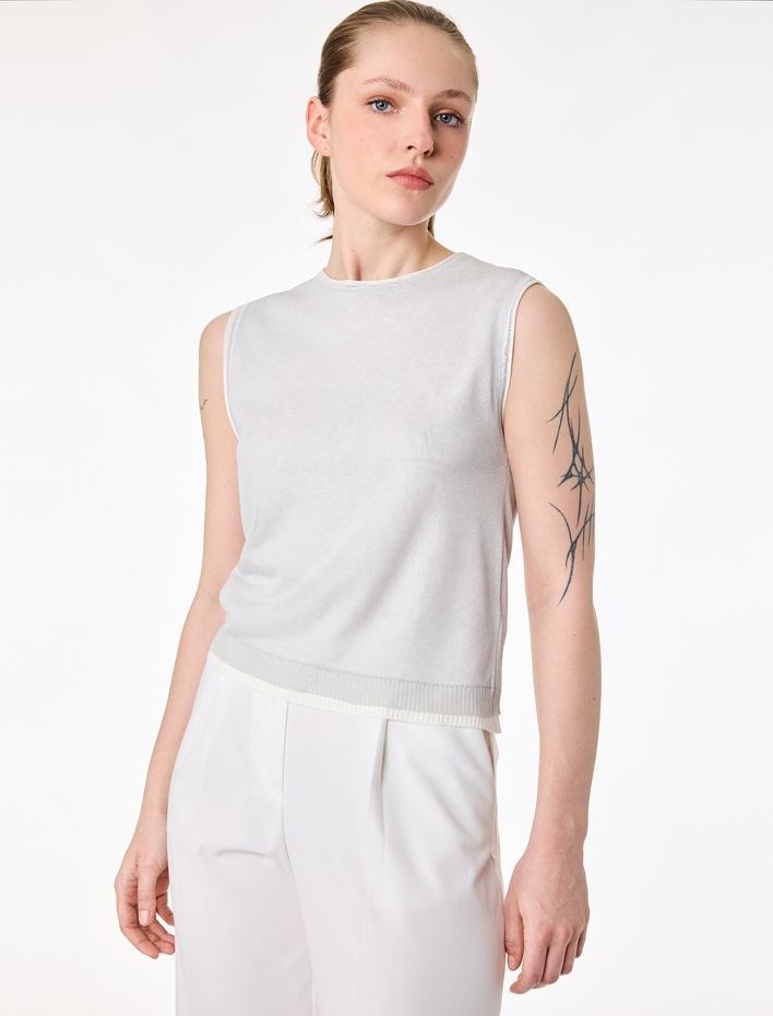  Bisiklet Yaka Kolsuz Triko Atlet