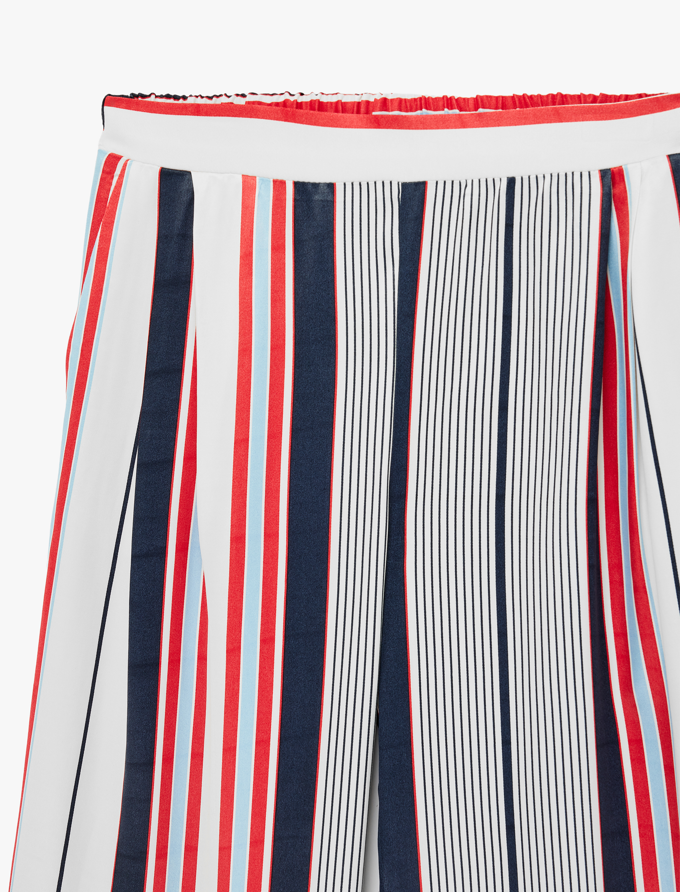   Cep Detaylı Yüksek Bel Geniş Paça Pantolon