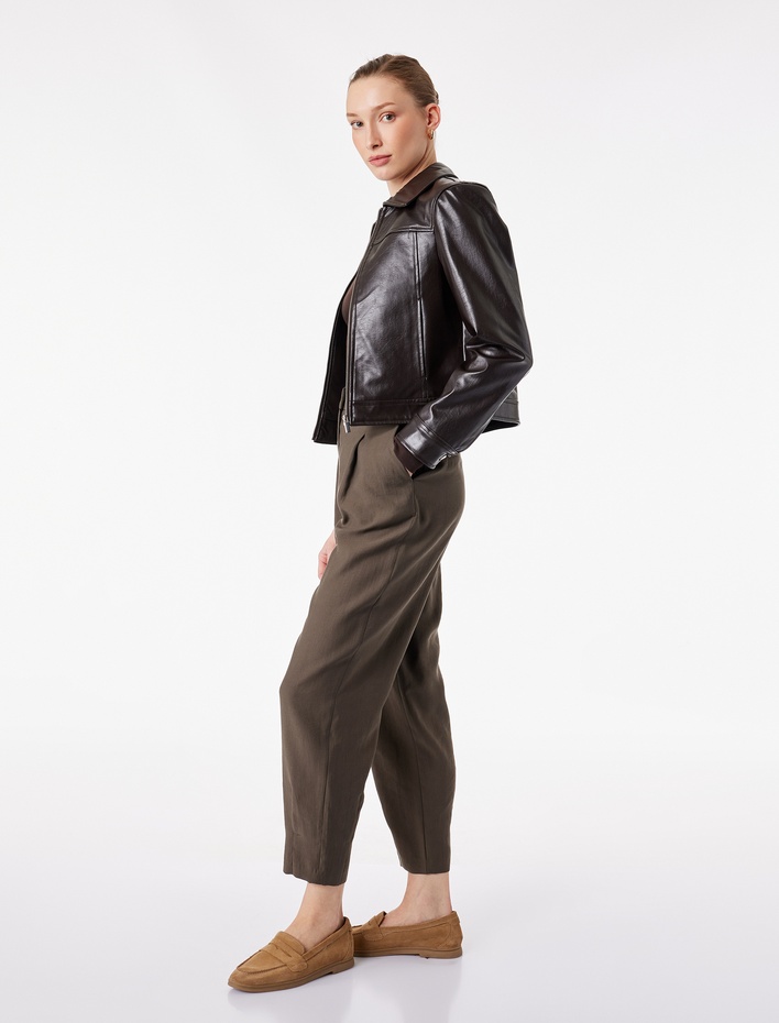  Normal Bel Rahat Kalıp Cepli Havuç Pantolon