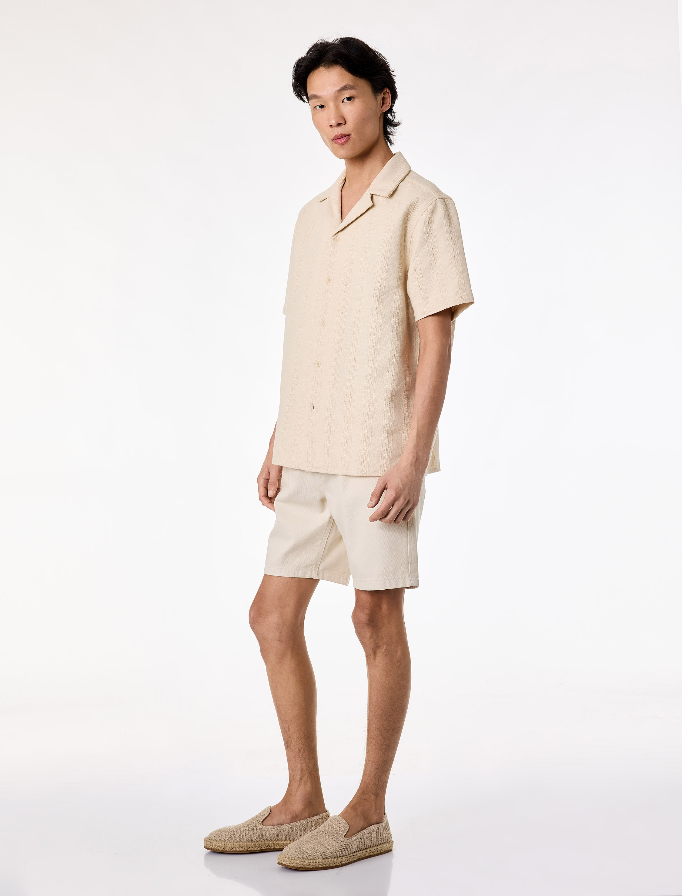   Pamuklu Cepli Bermuda Oversize Beli Bağcıklı Baggy Jean Şort