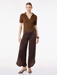 Kısa Kollu Polo Yaka Triko Kazak