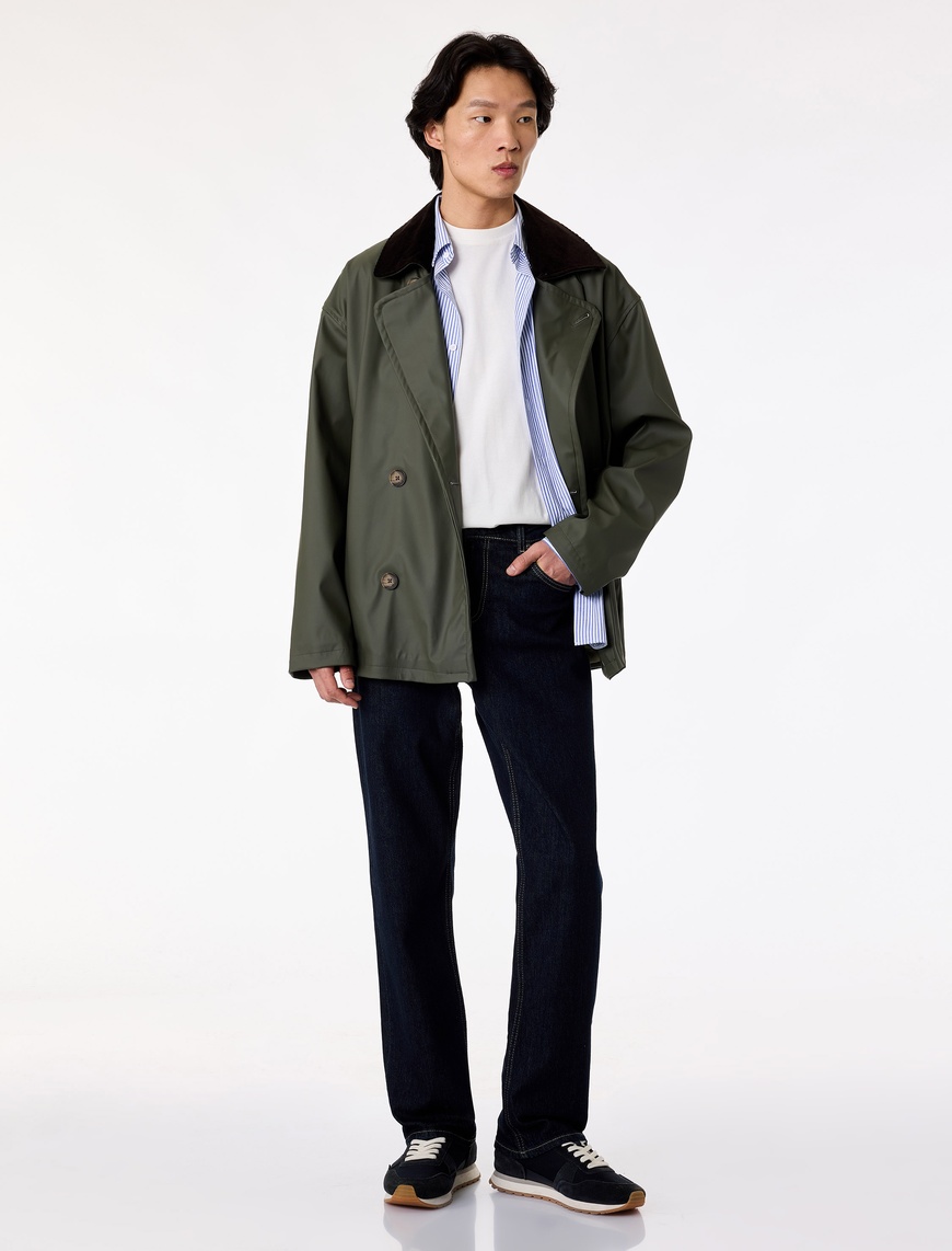 Koton Erkek Normal Bel Düz Paça Straight Fit Jean Pantolon – Mark Jean