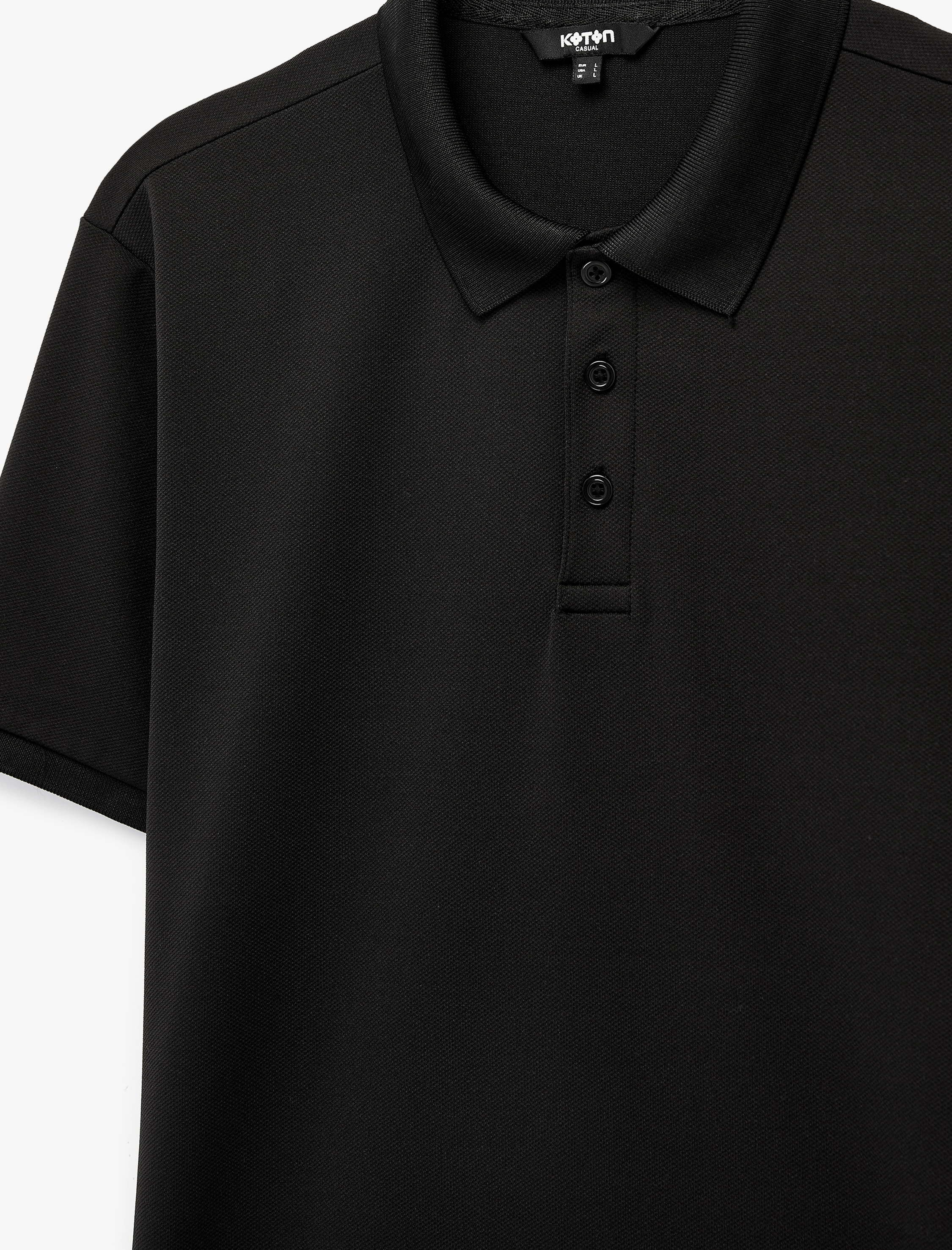   Kısa Kollu Düğmeli Polo Yaka Slim Fit Tişört