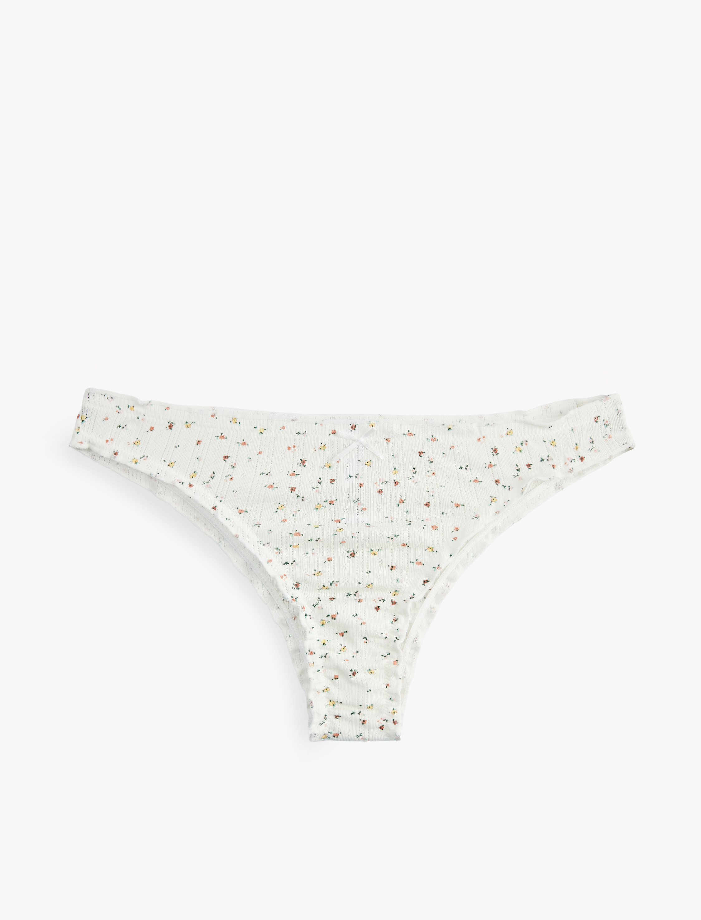   Rahat Kalıp Pamuklu Desenli Brief Külot