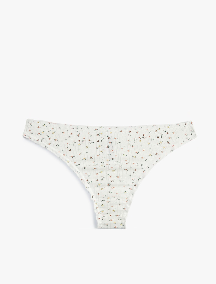  Rahat Kalıp Pamuklu Desenli Brief Külot
