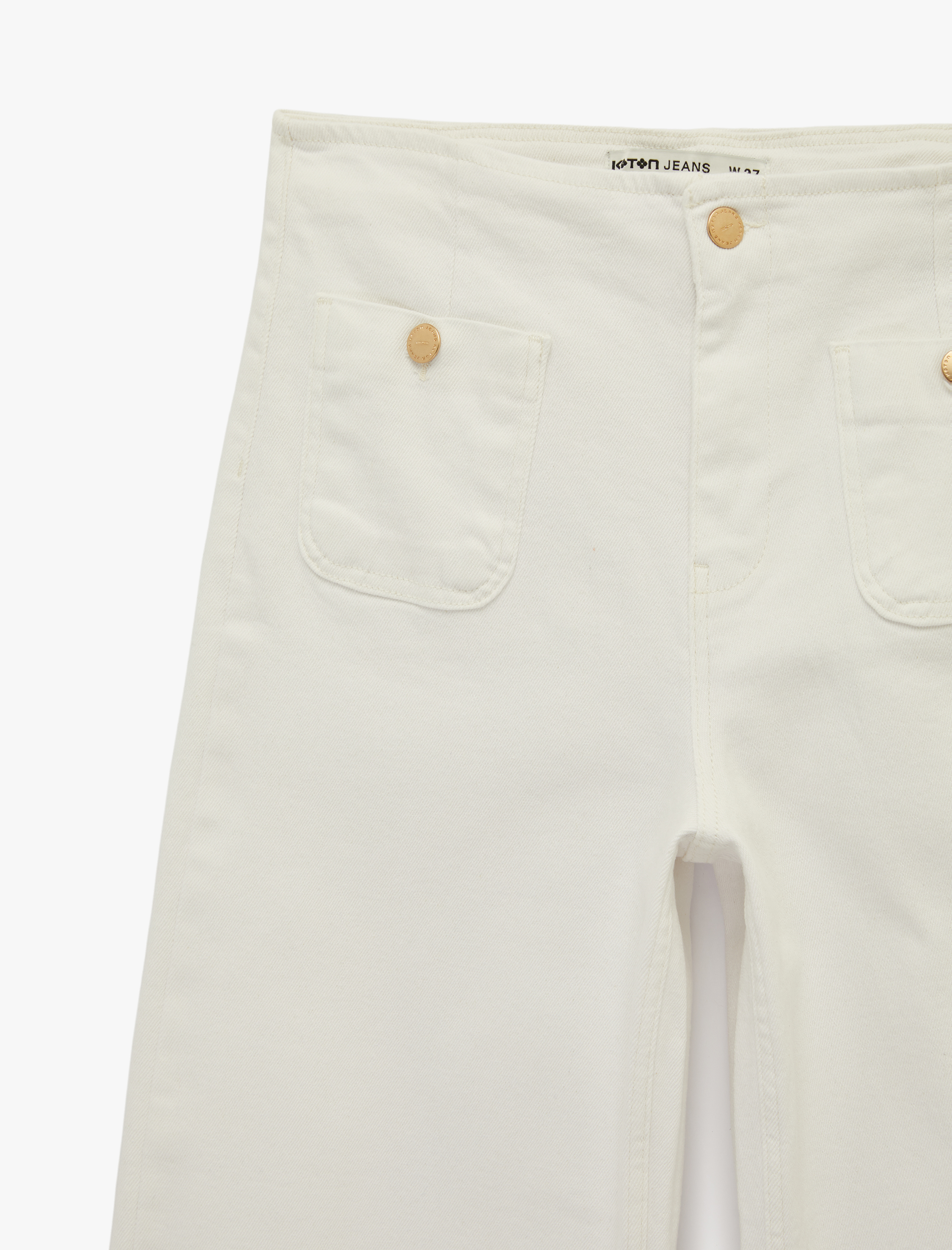   Pamuklu Cepli Normal Bel Culotte Pantolon - Culotte Jeans