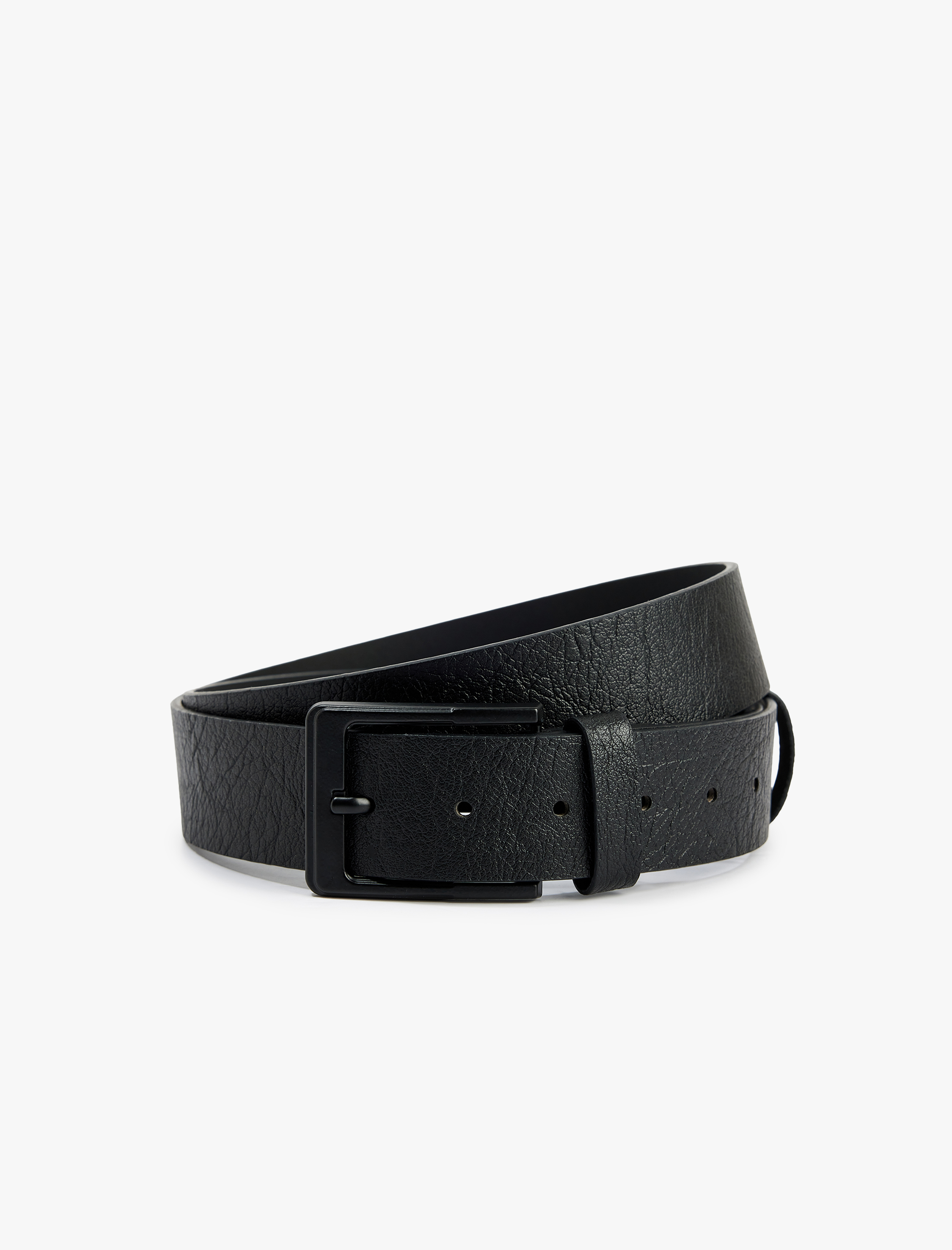  Erkek Dikdörtgen Tokalı Suni Deri Kemer