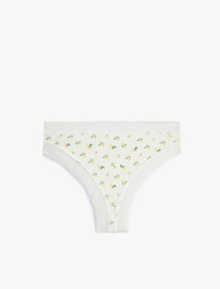 Dantel Detaylı Viskon Rahat Kalıp Brazilian Külot