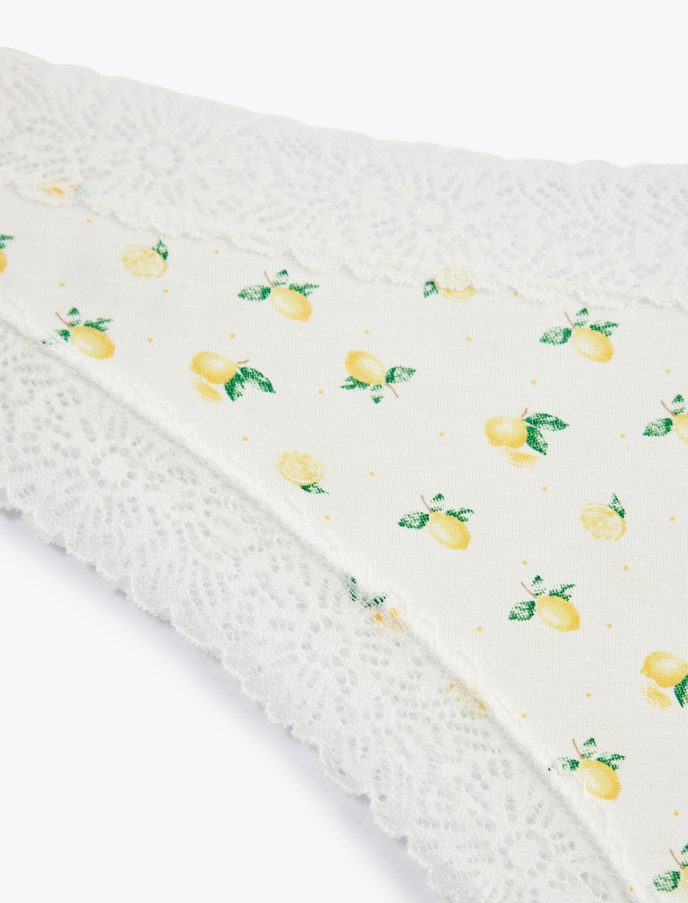   Dantel Detaylı Viskon Rahat Kalıp Brazilian Külot