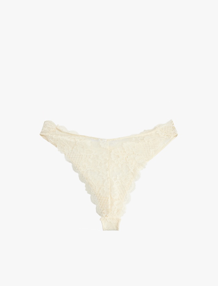  Rahat Kalıp Dantel Brazilian Külot