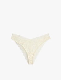 Rahat Kalıp Dantel Brazilian Külot