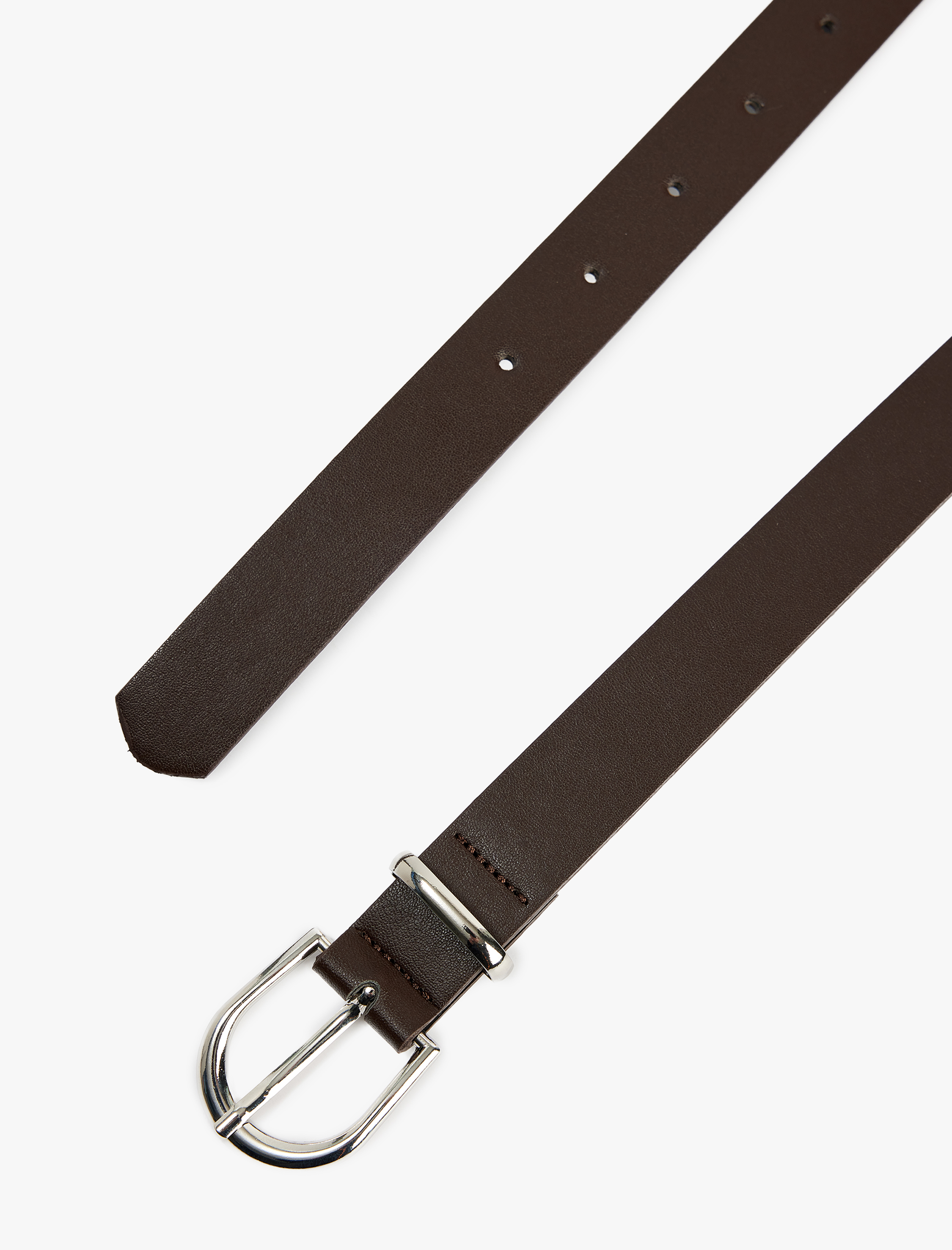  Kadın Metal Tokalı Deri Görünümlü Kemer