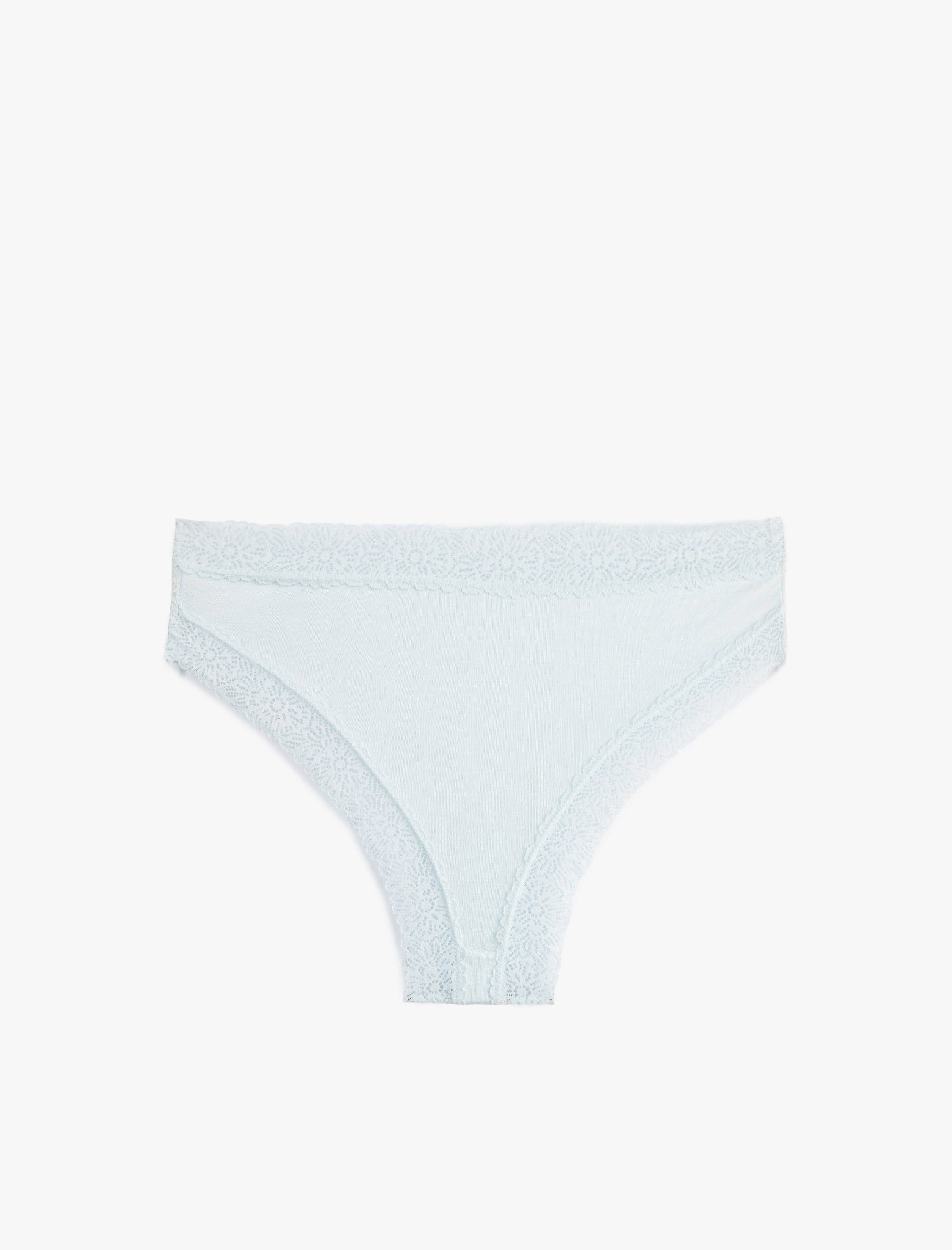   Dantel Detaylı Viskon Rahat Kalıp Brazilian Külot