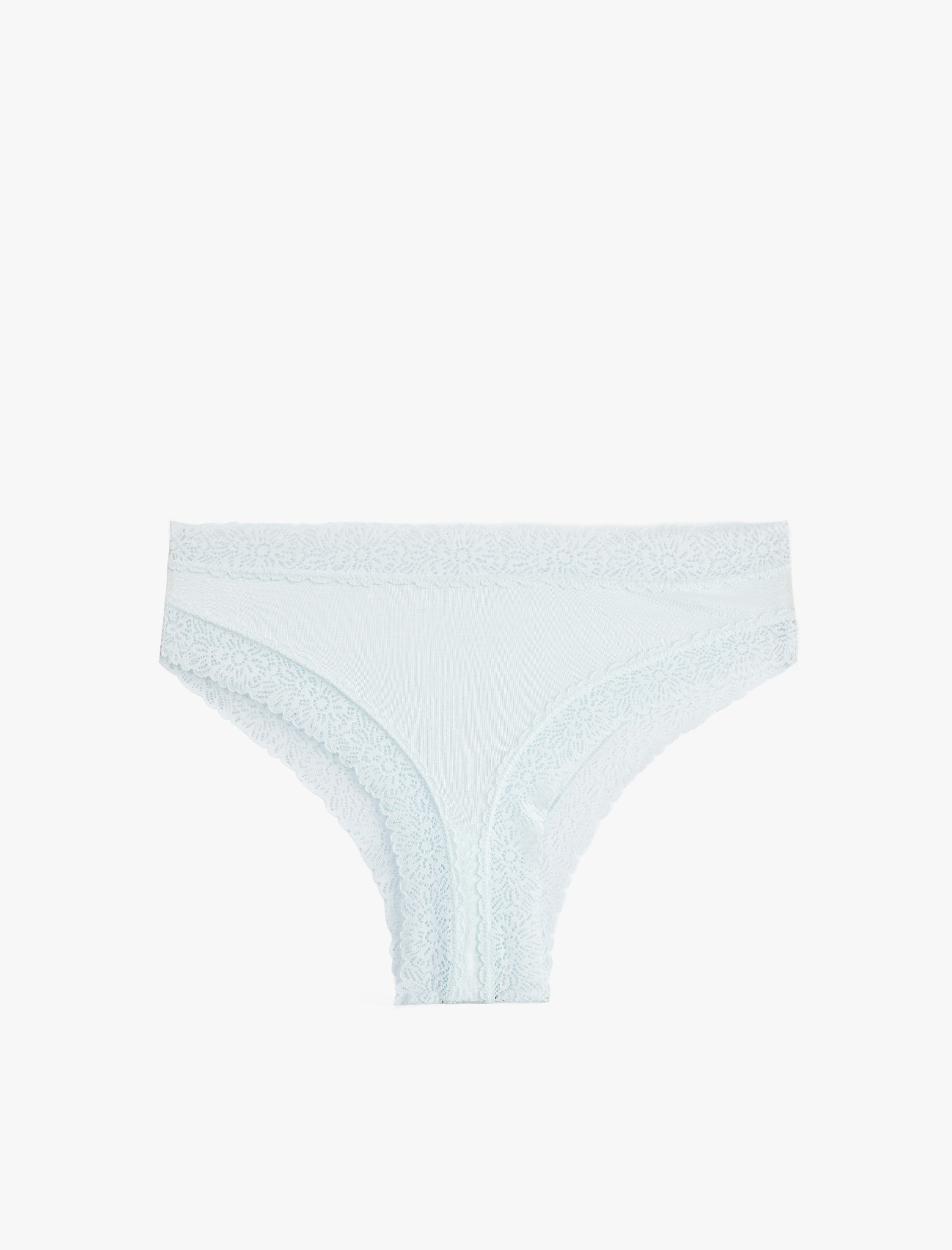   Dantel Detaylı Viskon Rahat Kalıp Brazilian Külot