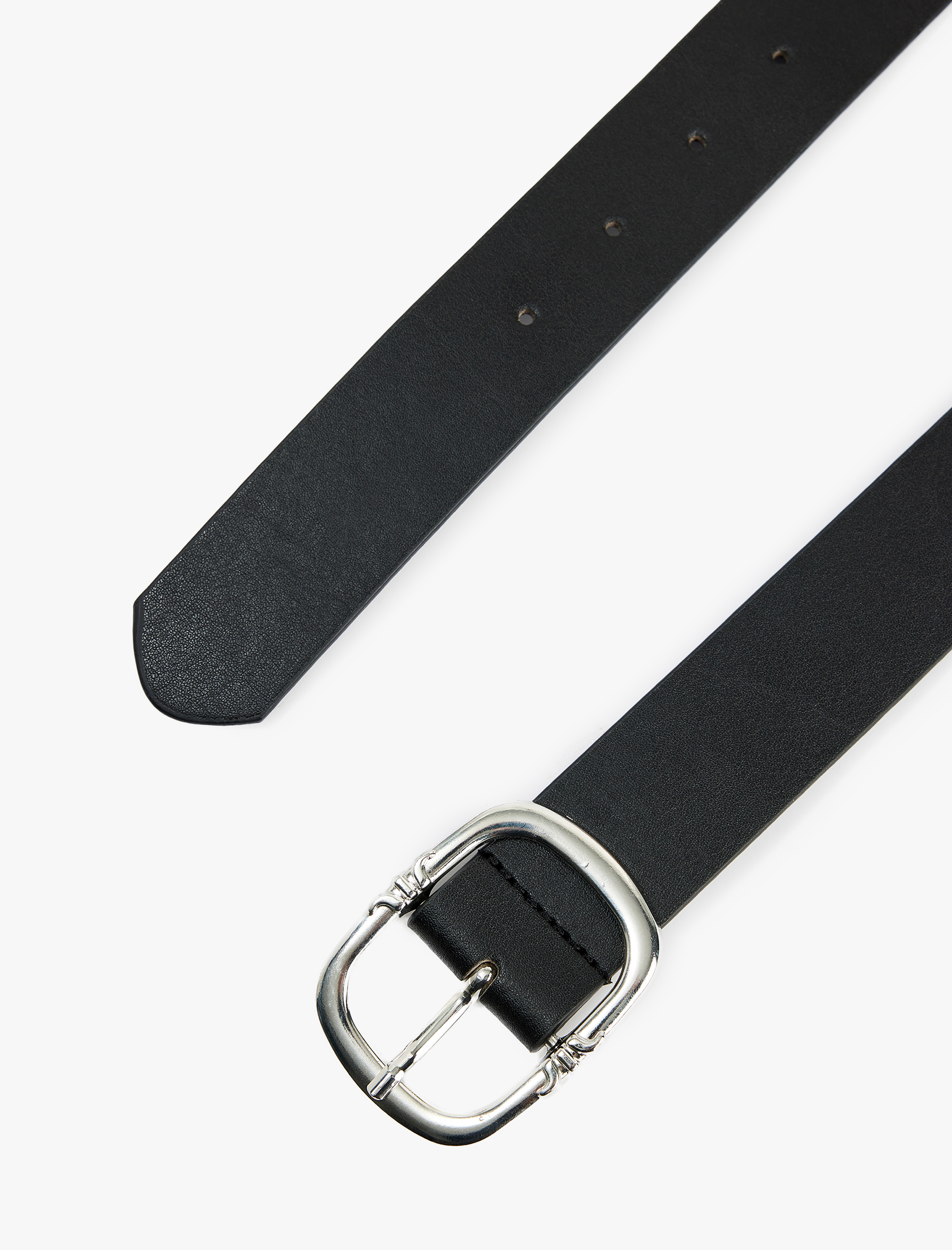  Kadın Metal Tokalı Deri Görünümlü Kemer