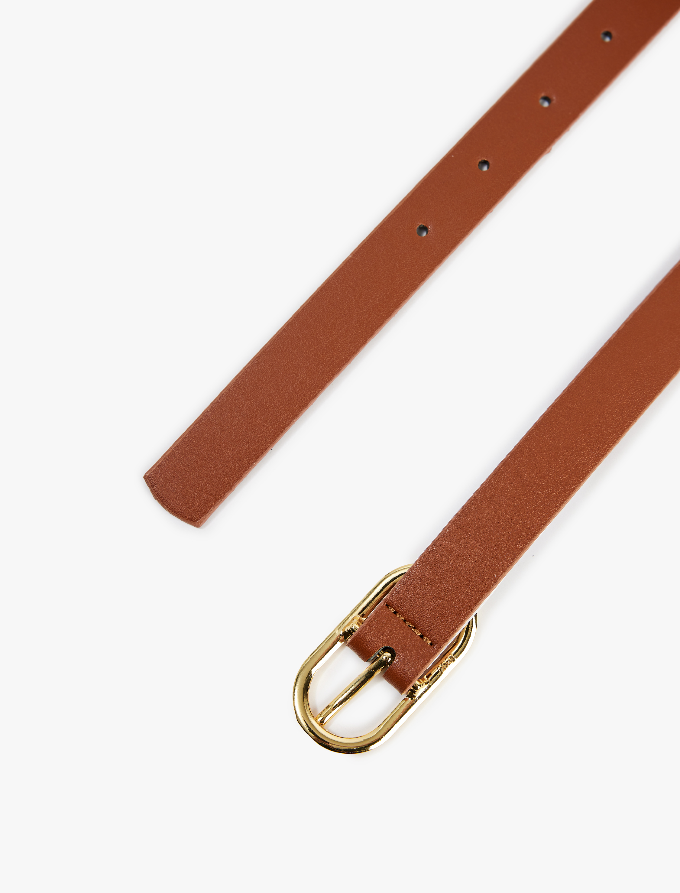  Kadın Metal Tokalı Deri Görünümlü Kemer