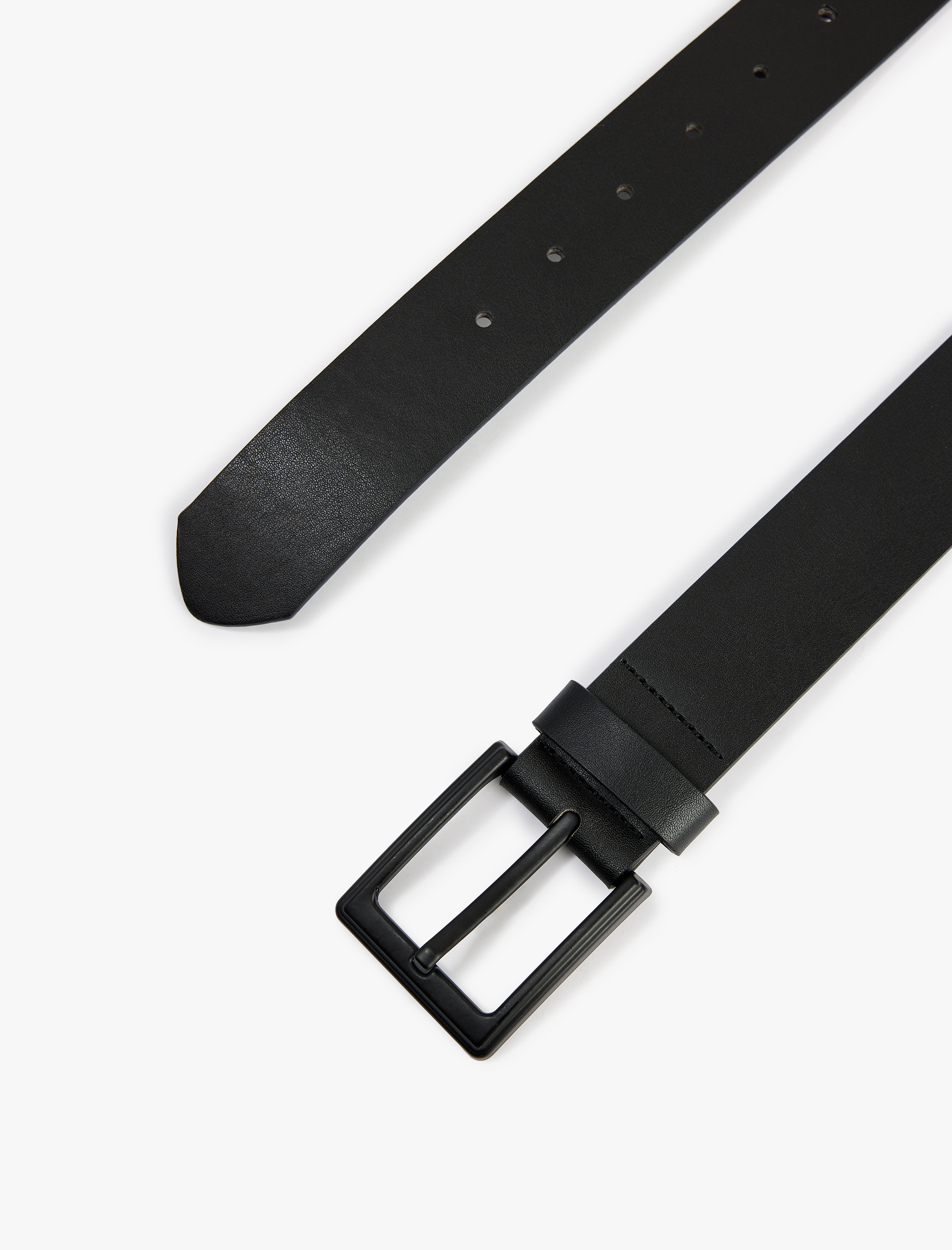  Erkek Kare Tokalı Suni Deri Kemer