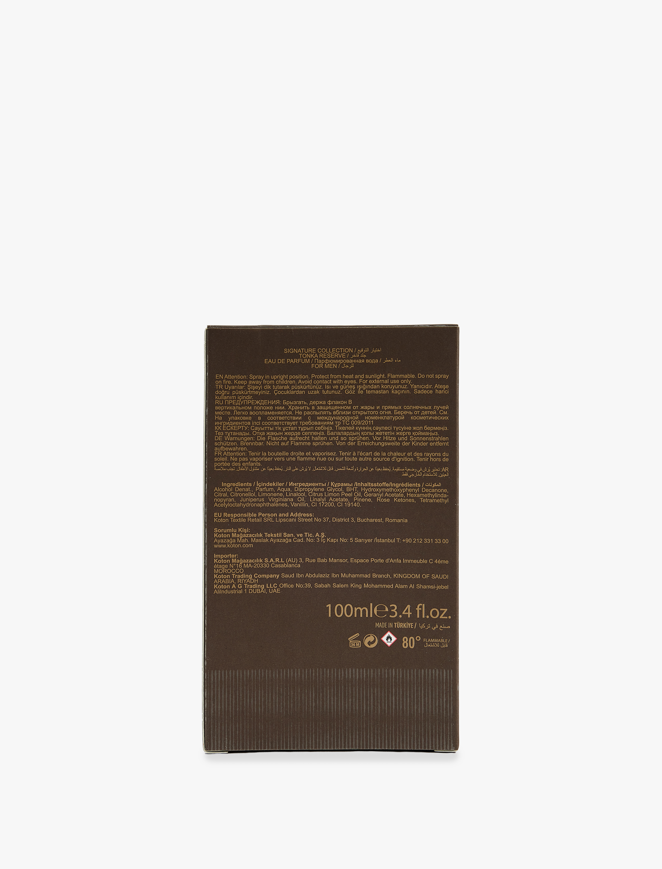  Erkek Parfüm Tonka Reserve 100 ML