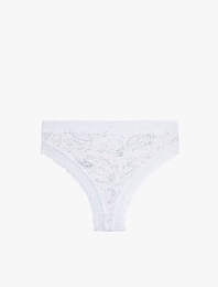 Dantel Detaylı Viskon Rahat Kalıp Brazilian Külot