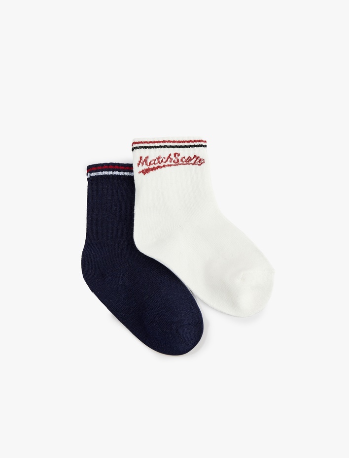 Erkek Bebek Pamuklu 2'li Çorap