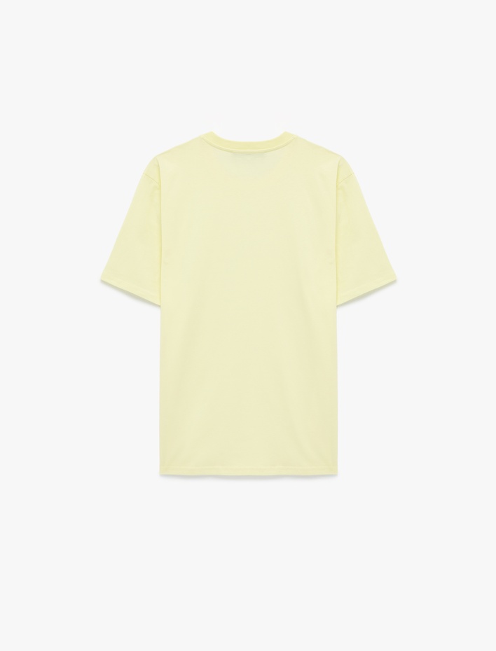  Regular Fit Kısa Kollu Bisiklet Yaka Pamuklu Basic Tişört