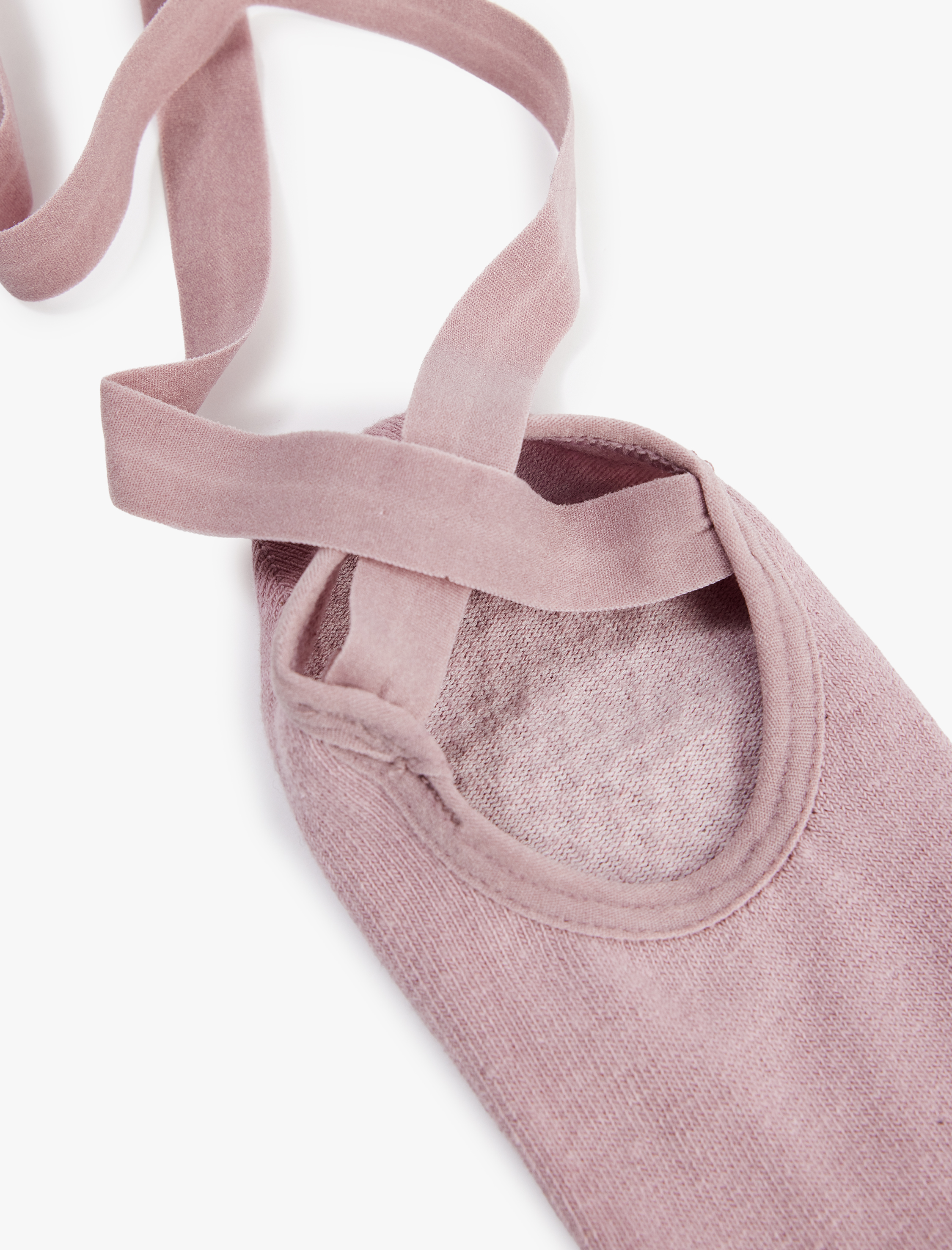  Kadın Pamuklu Bağlama Detaylı Yoga Çorabı