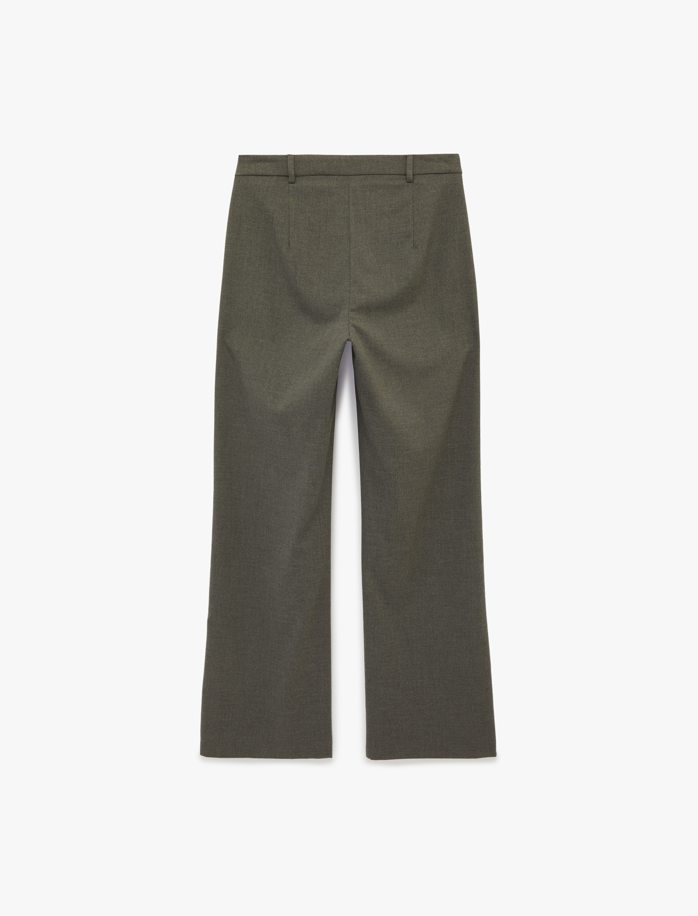   Straight Fit Düz Bol Paça Kumaş Pantolon