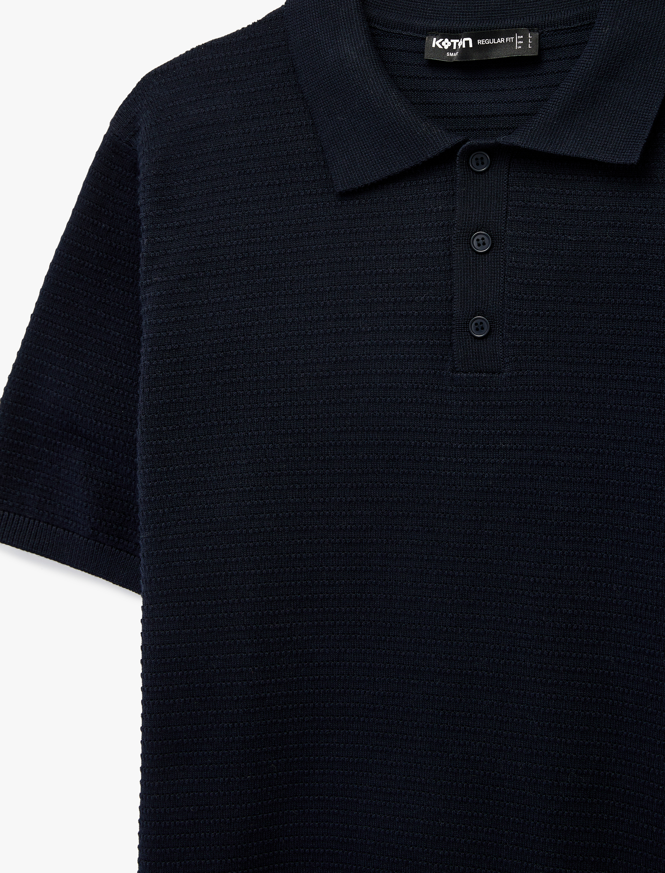   Regular Fit Pamuklu Polo Yaka Kısa Kollu Triko Tişört