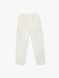 Pamuklu Rahat Kalıp Beli Bağcıklı Eşofman Görünümlü Balon Pantolon