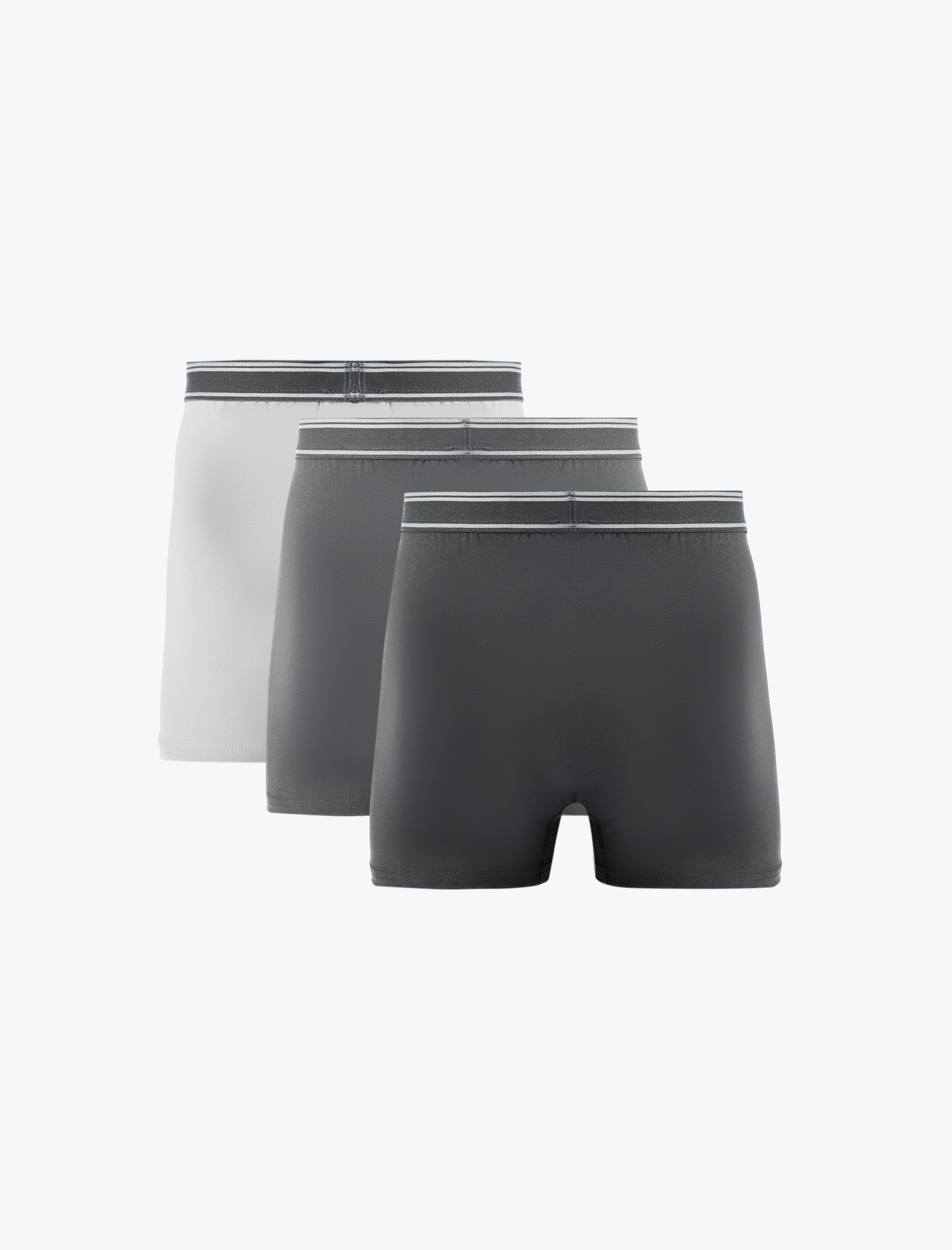   Pamuklu Bel Detaylı 3'lü Boxer Seti