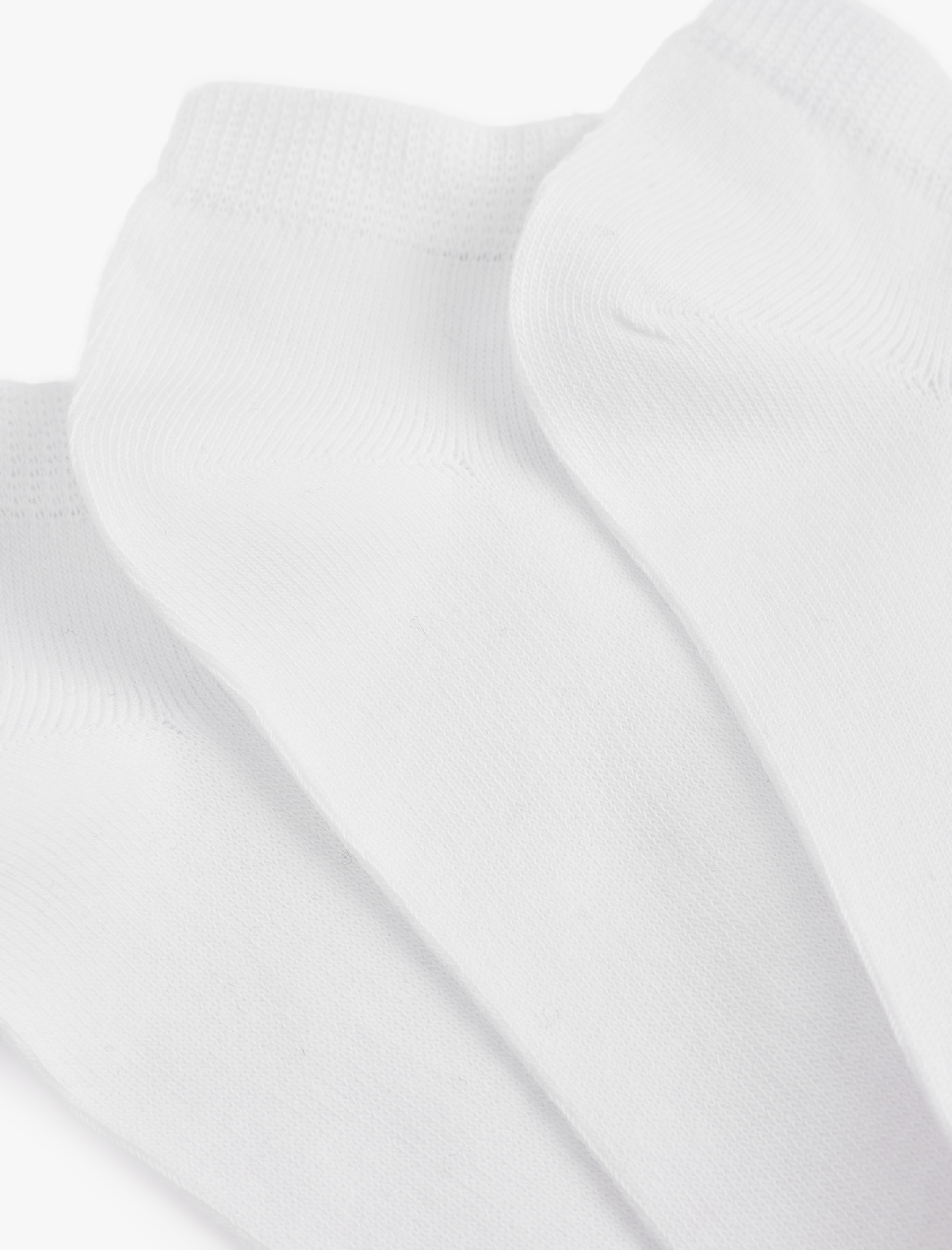  Erkek Basic Pamuklu 3'lü Patik Çorap Seti