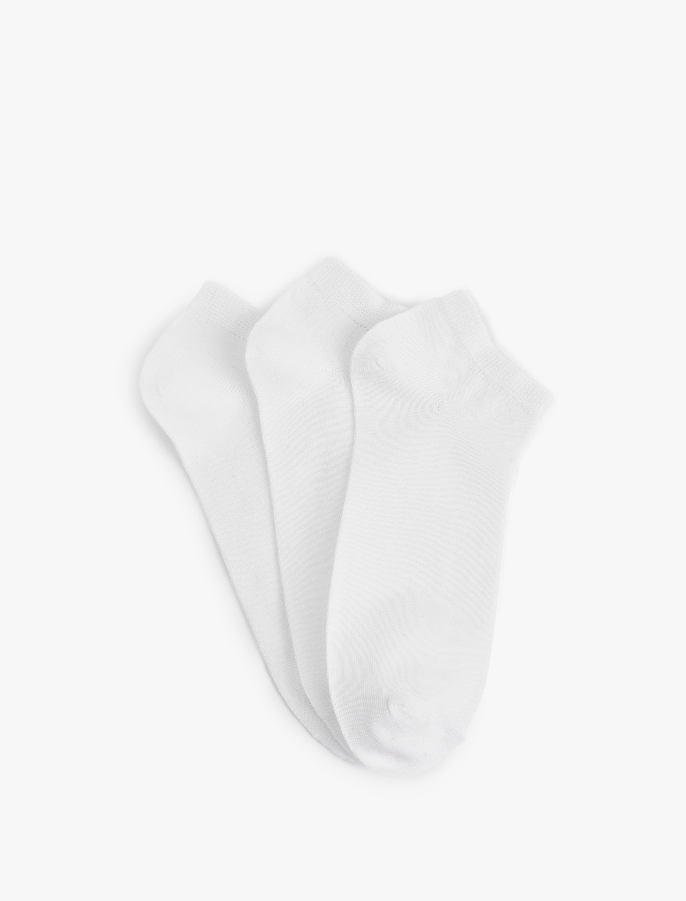  Erkek Basic Pamuklu 3'lü Patik Çorap Seti