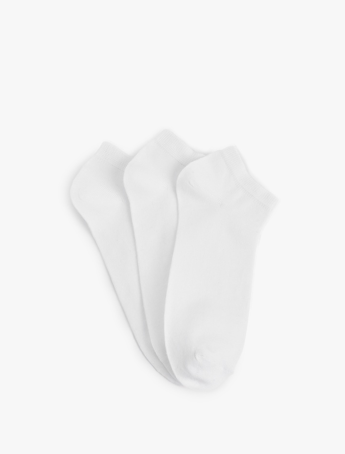 Erkek Basic Pamuklu 3'lü Patik Çorap Seti