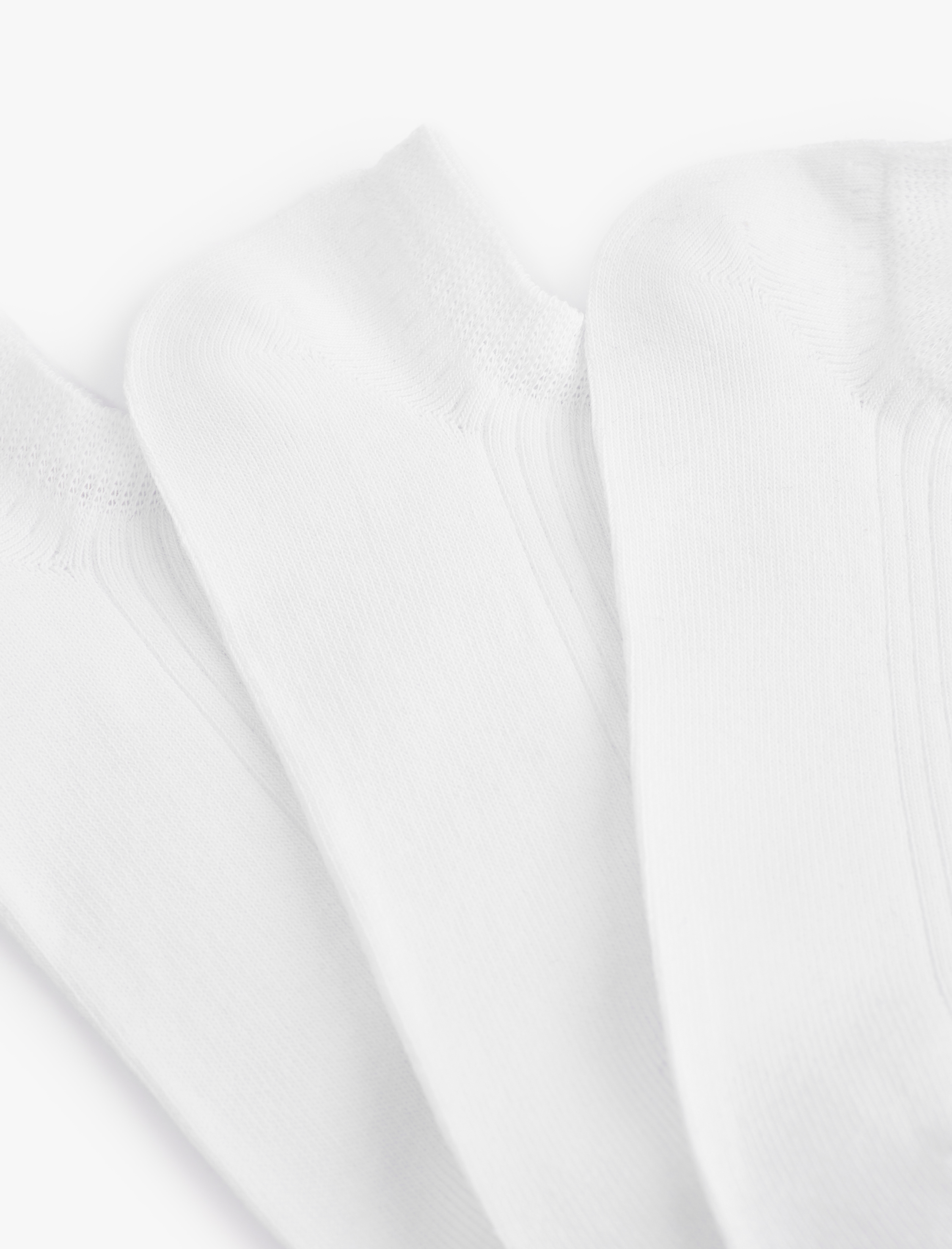  Erkek 3'lü Basic Pamuklu Görünmez Çorap Seti