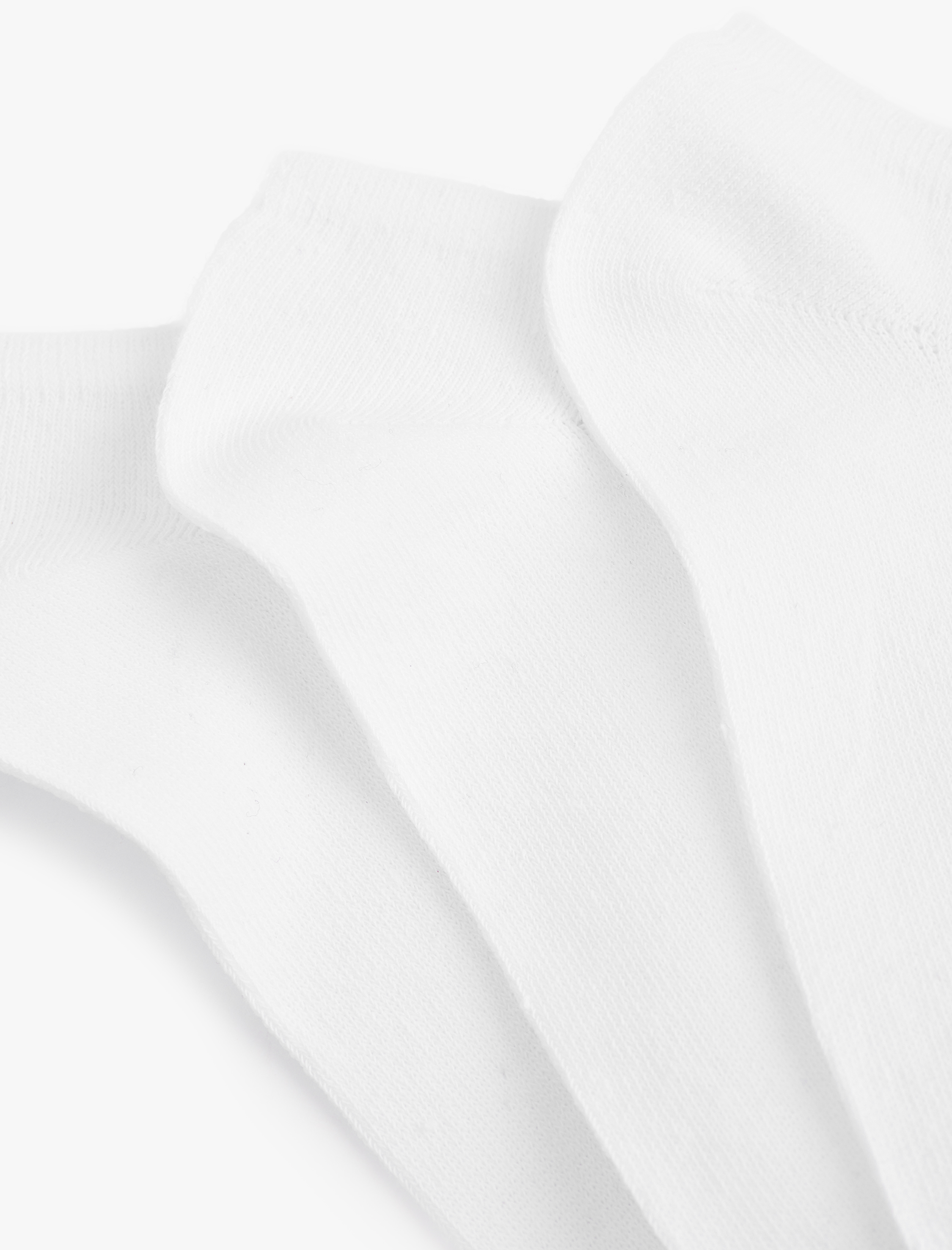  Kadın Basic Pamuklu 3'lü Patik Çorap Seti