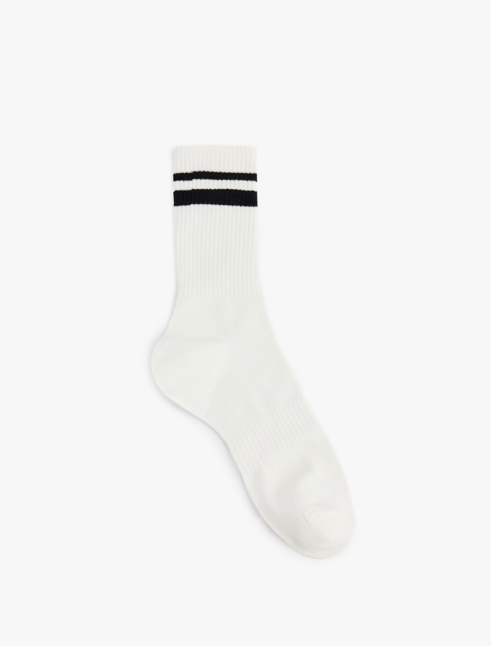 Erkek Çizgili 3'lü Soket Tenis Çorabı Seti