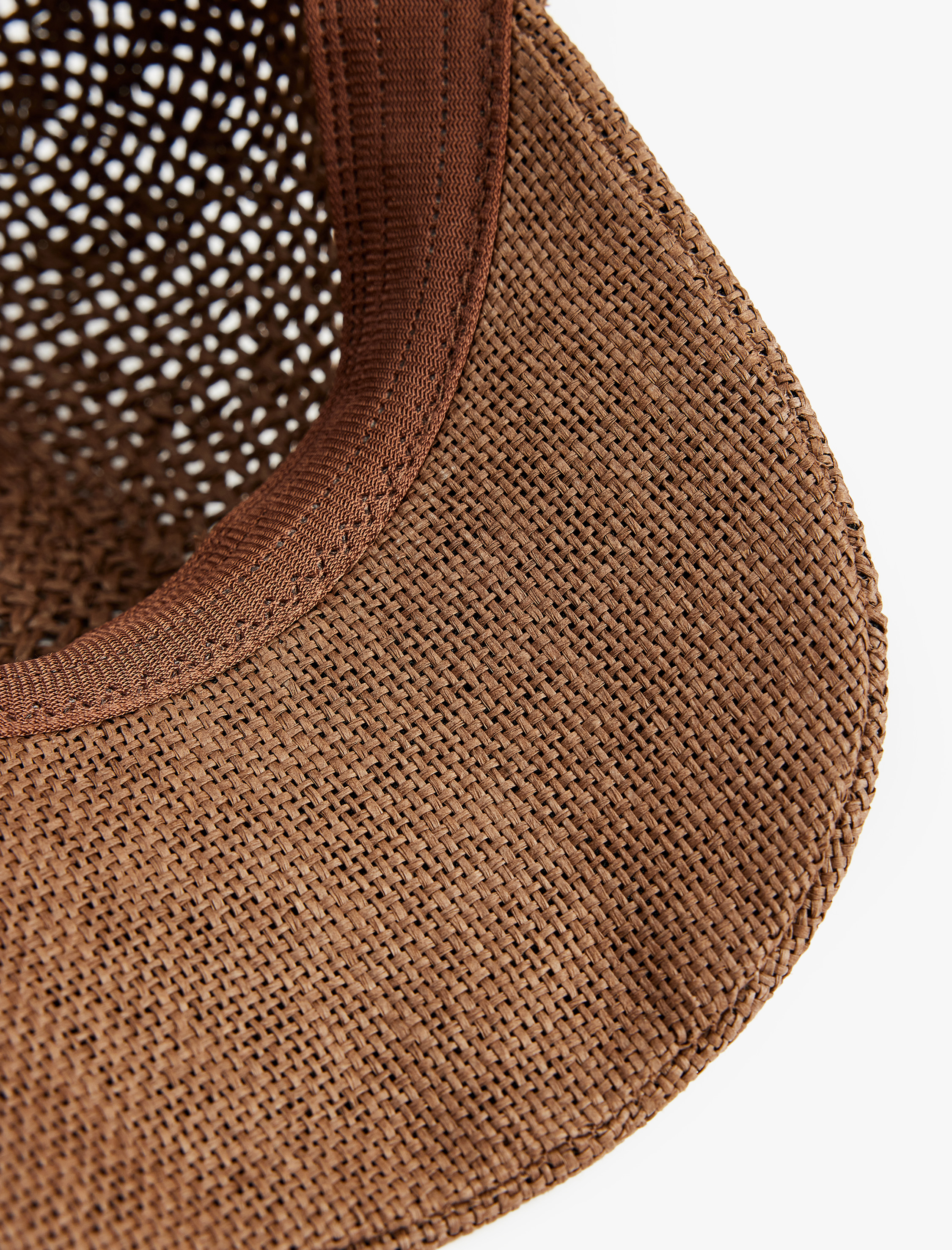  Kadın Kurdele Detaylı Hasır Kep Şapka