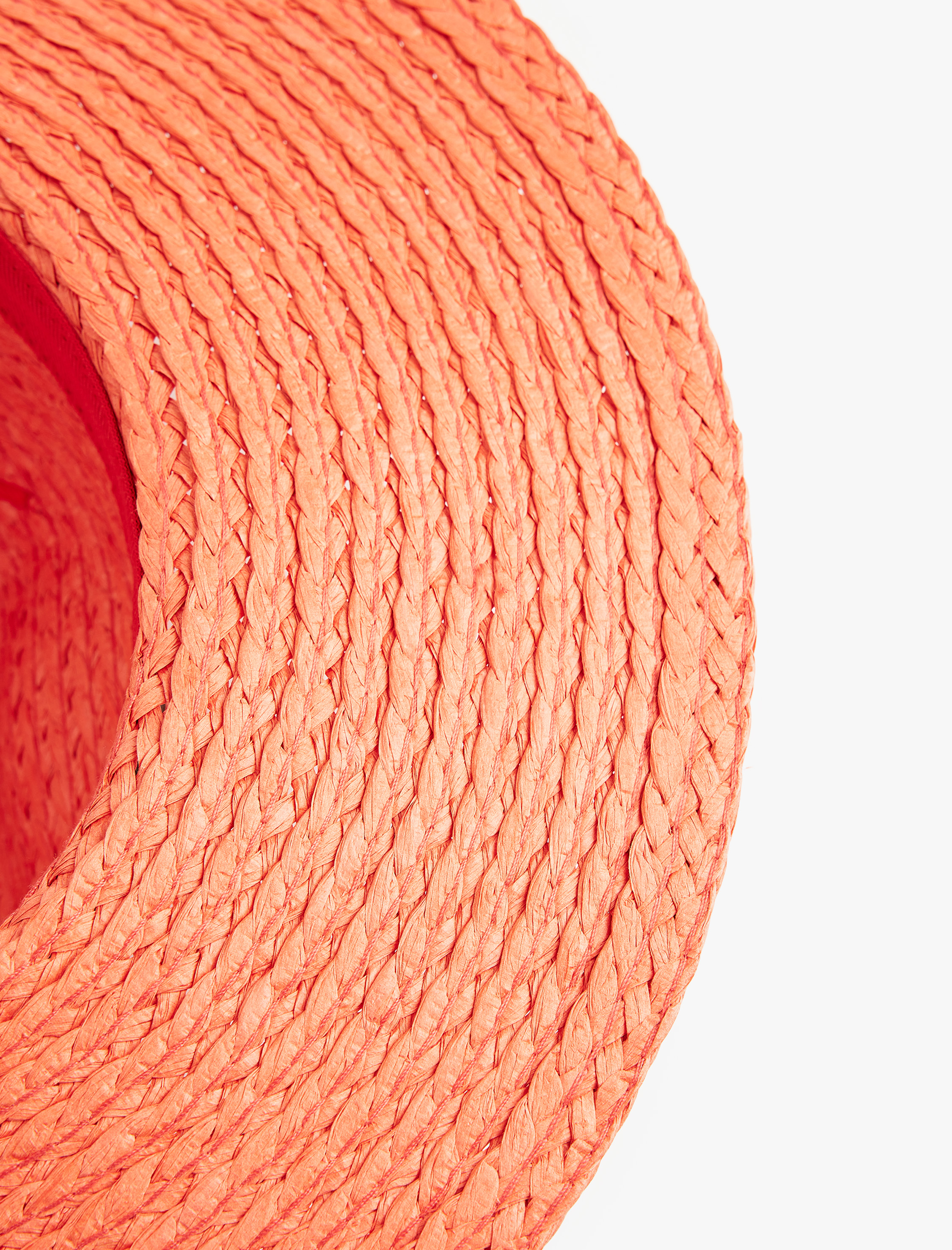  Kadın Bant Detaylı Hasır Şapka