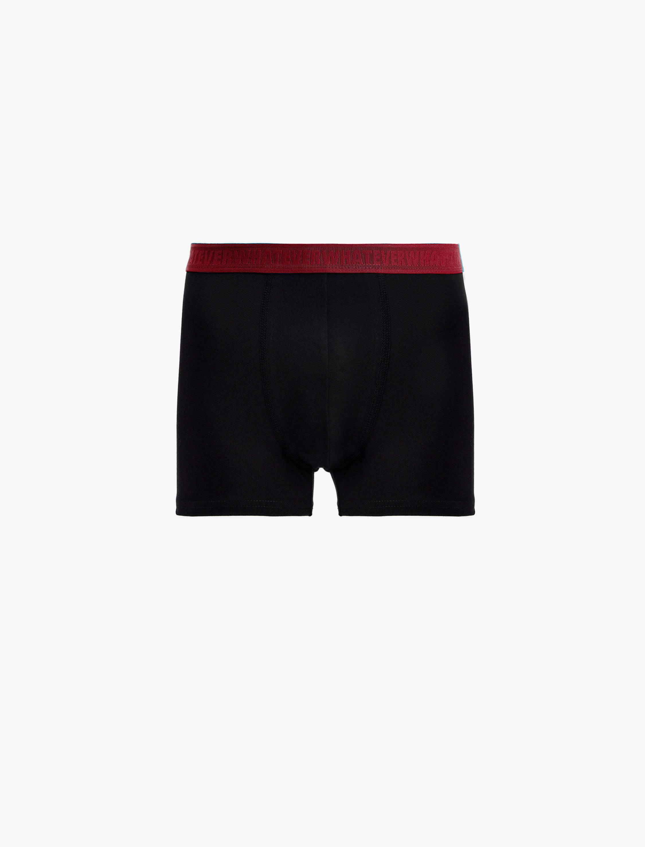   Pamuklu Çok Renkli Bel Detaylı 3'lü Boxer Seti